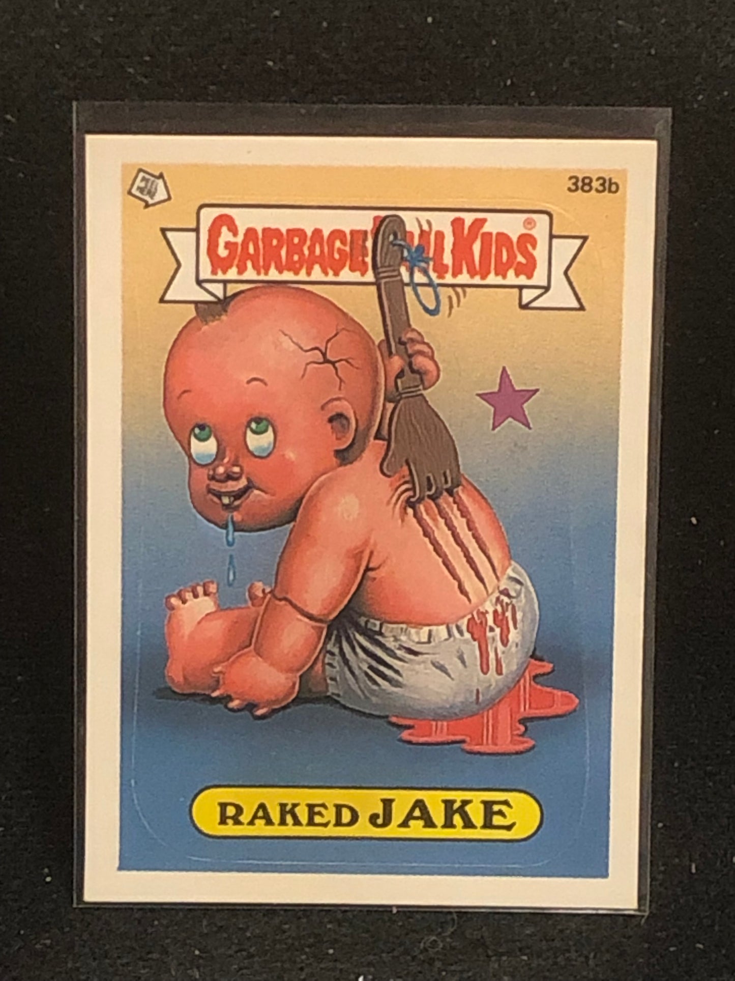 Garbage Pail Kids Original Series 10 (os10) 383b Raked Jake