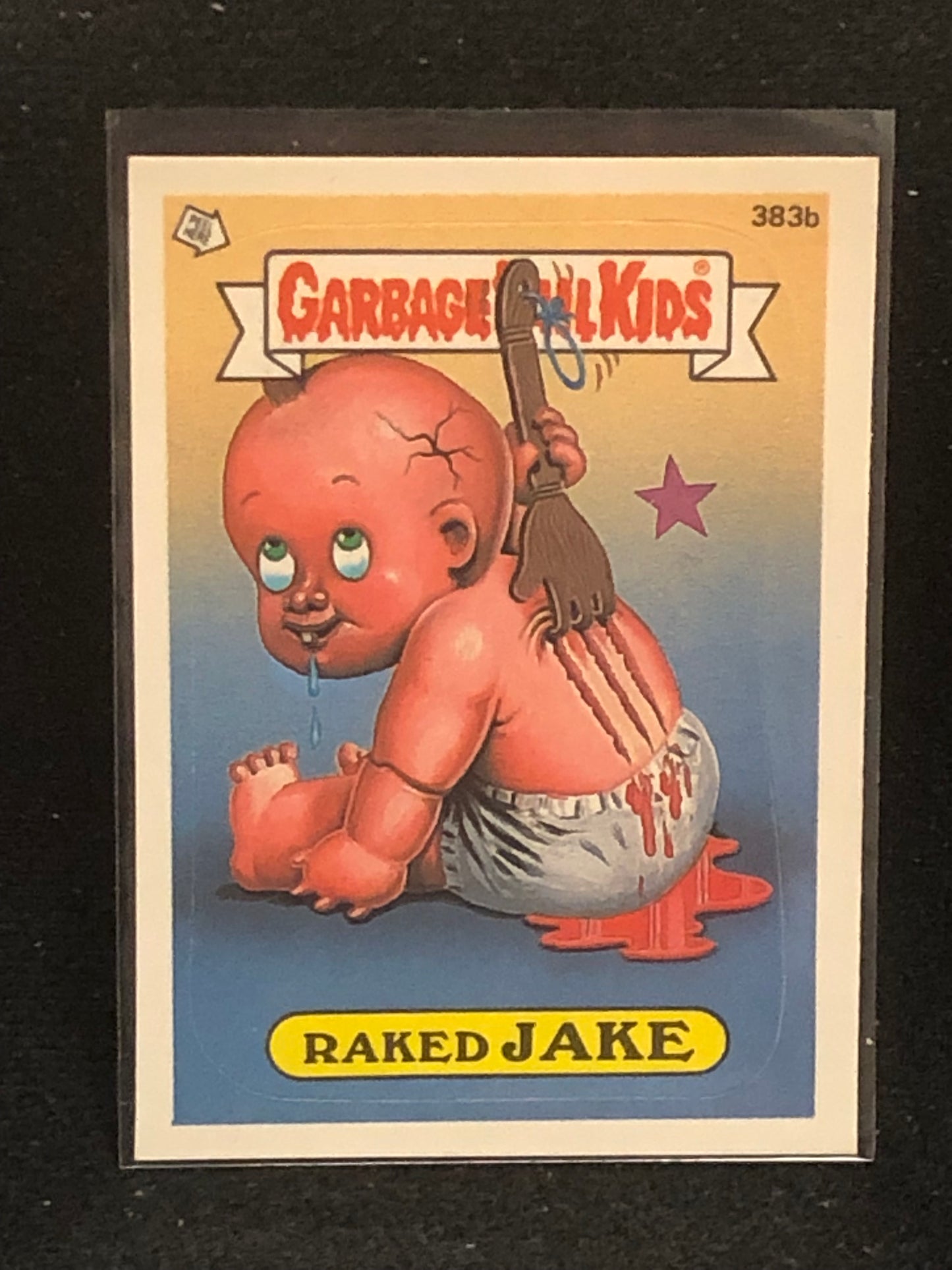Garbage Pail Kids Original Series 10 (os10) 383b Raked Jake