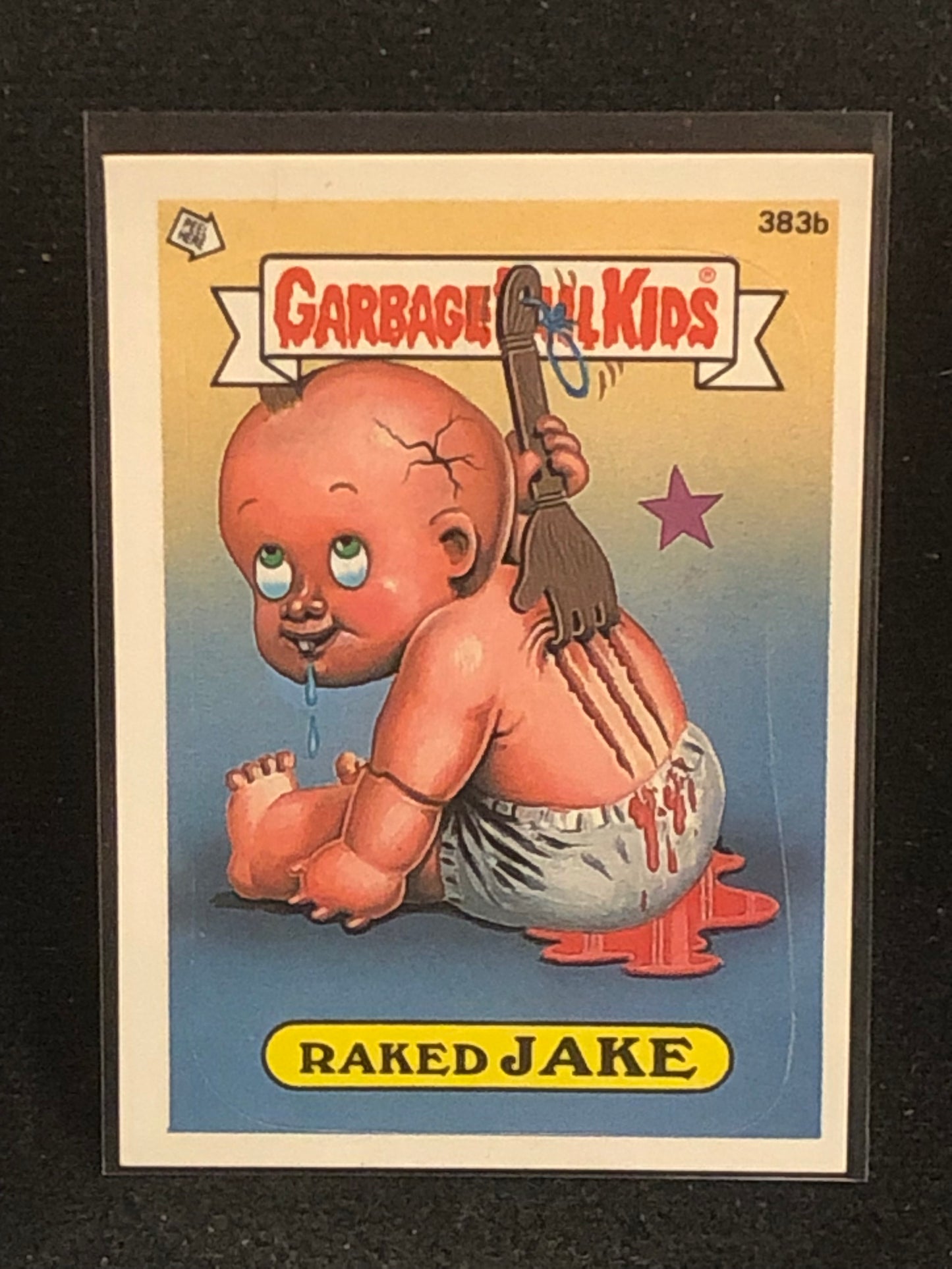 Garbage Pail Kids Original Series 10 (os10) 383b Raked Jake