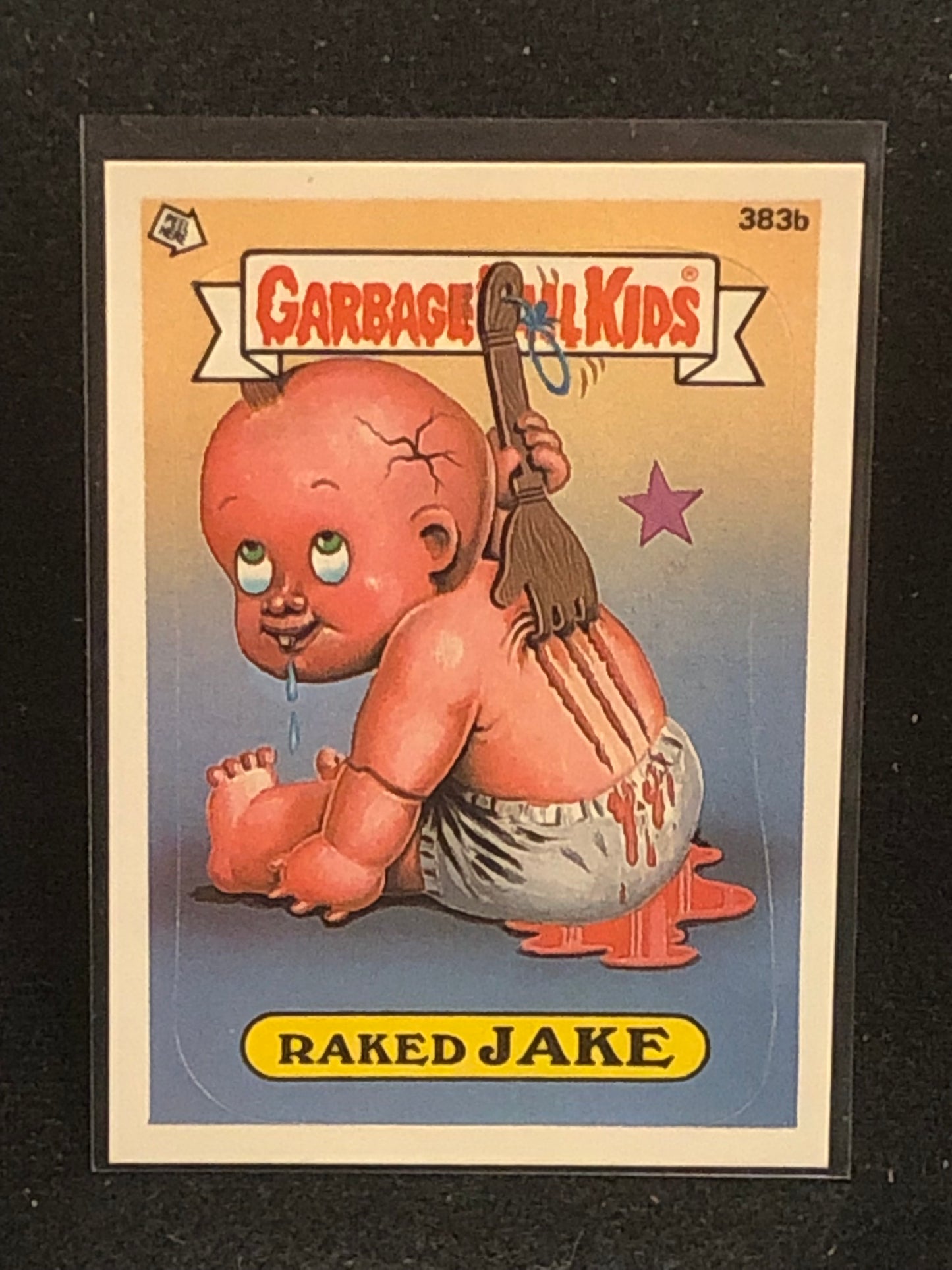 Garbage Pail Kids Original Series 10 (os10) 383b Raked Jake