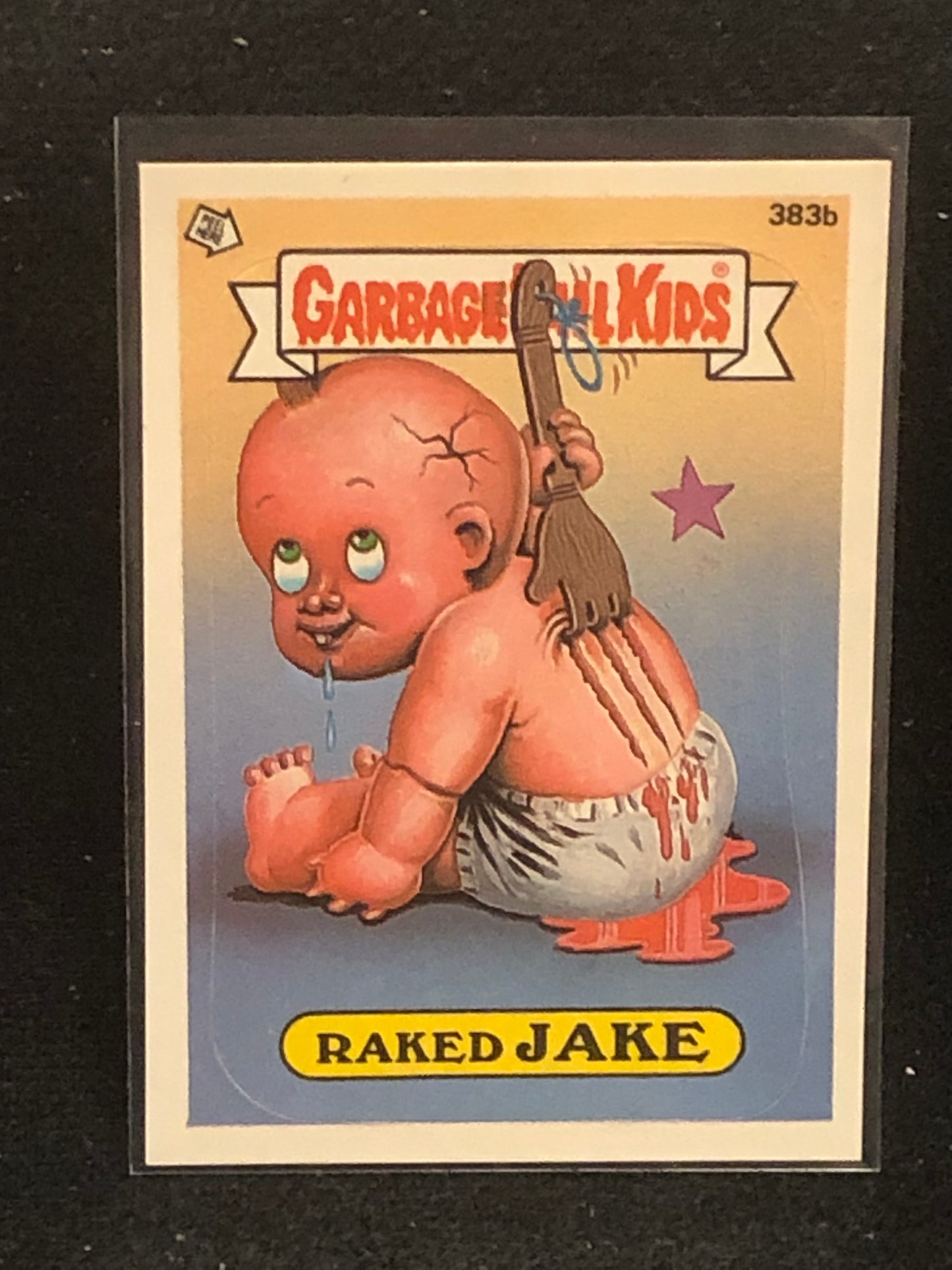 Garbage Pail Kids Original Series 10 (os10) 383b Raked Jake