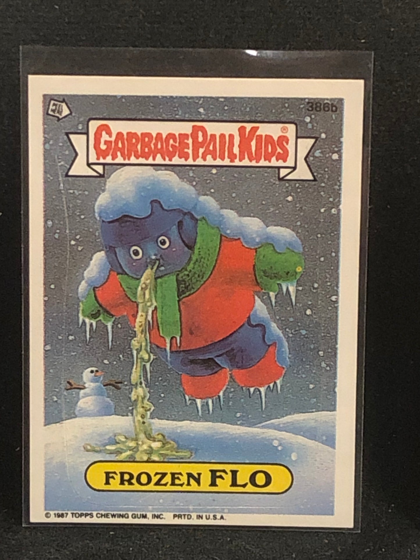 Garbage Pail Kids Original Series 10 (os10) 386b Frozen Flo
