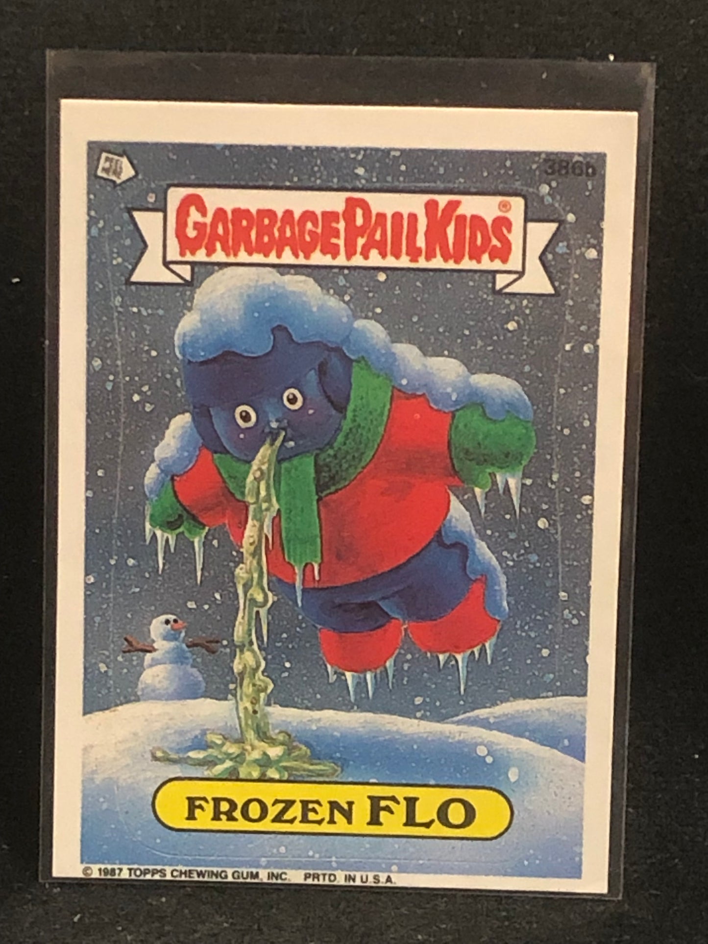 Garbage Pail Kids Original Series 10 (os10) 386b Frozen Flo