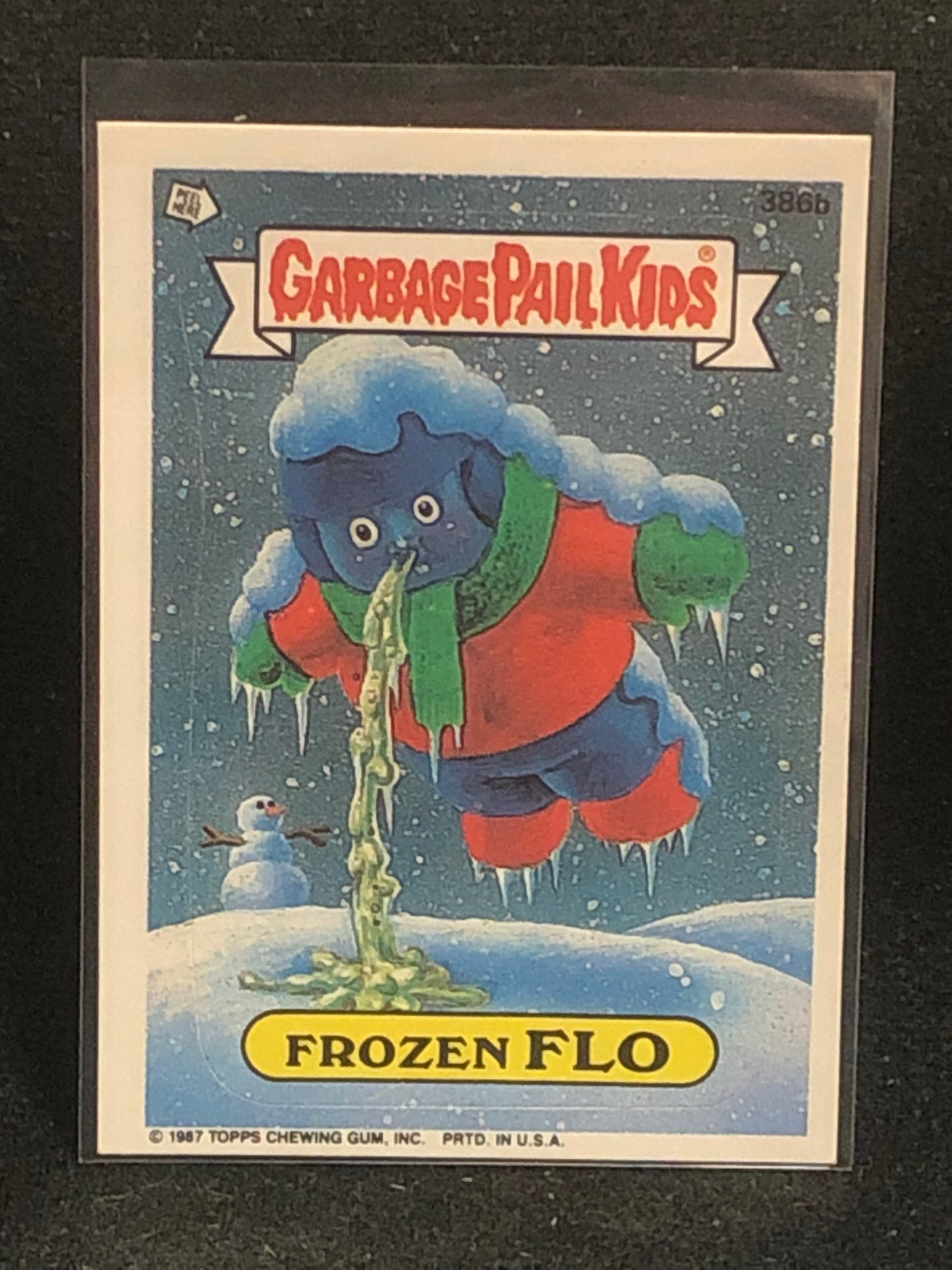 Garbage Pail Kids Original Series 10 (os10) 386b Frozen Flo