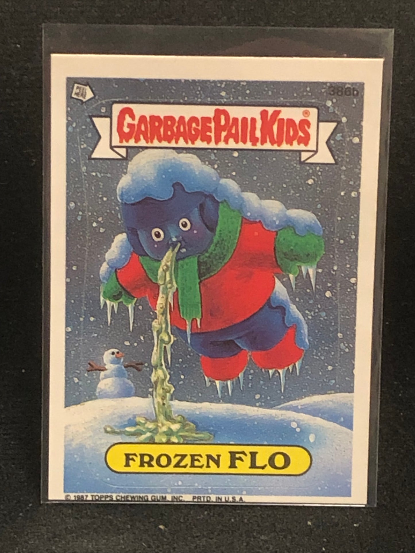 Garbage Pail Kids Original Series 10 (os10) 386b Frozen Flo