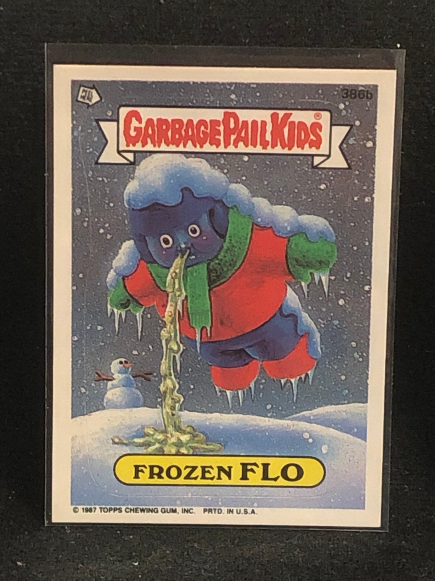 Garbage Pail Kids Original Series 10 (os10) 386b Frozen Flo