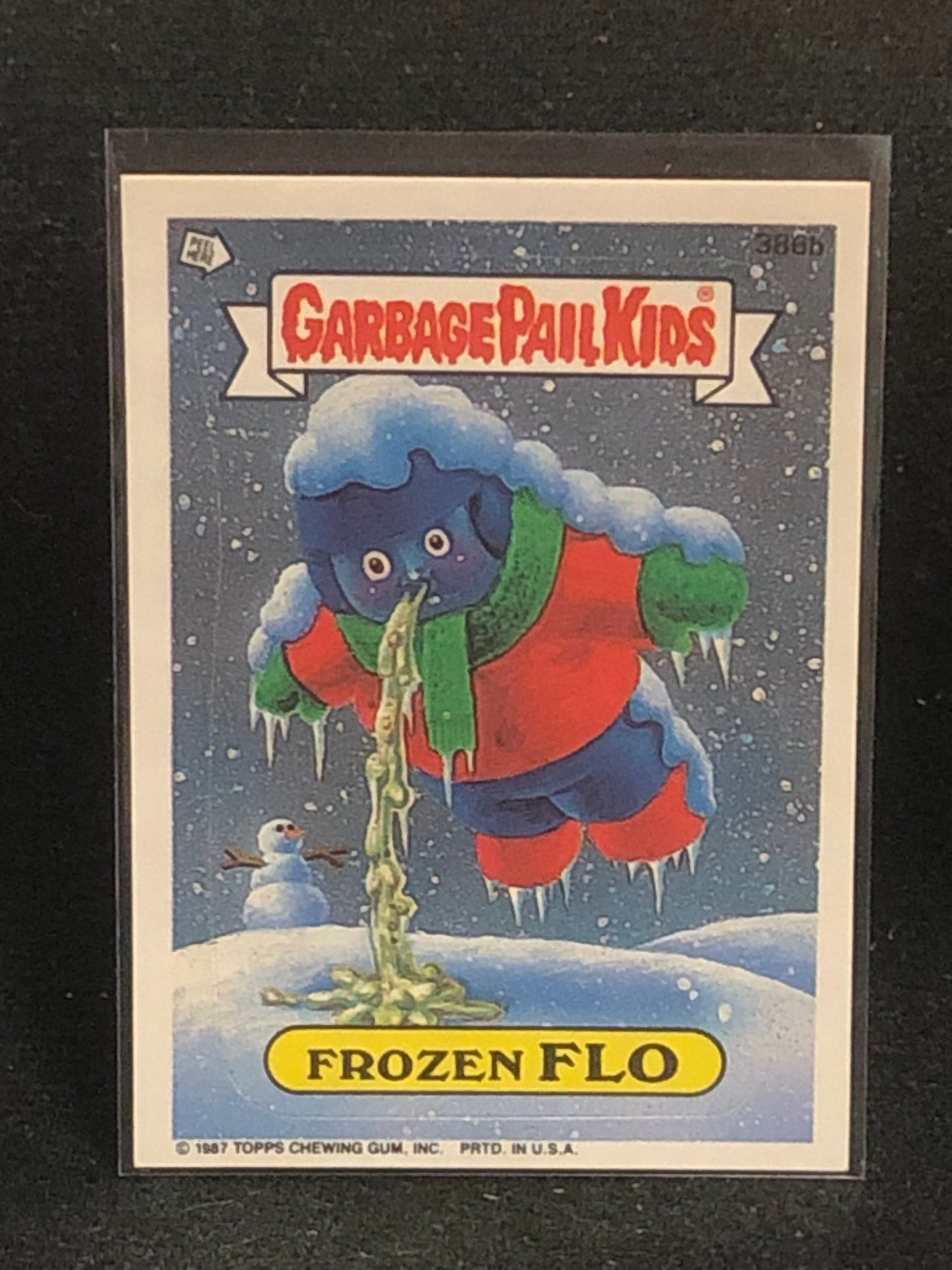 Garbage Pail Kids Original Series 10 (os10) 386b Frozen Flo
