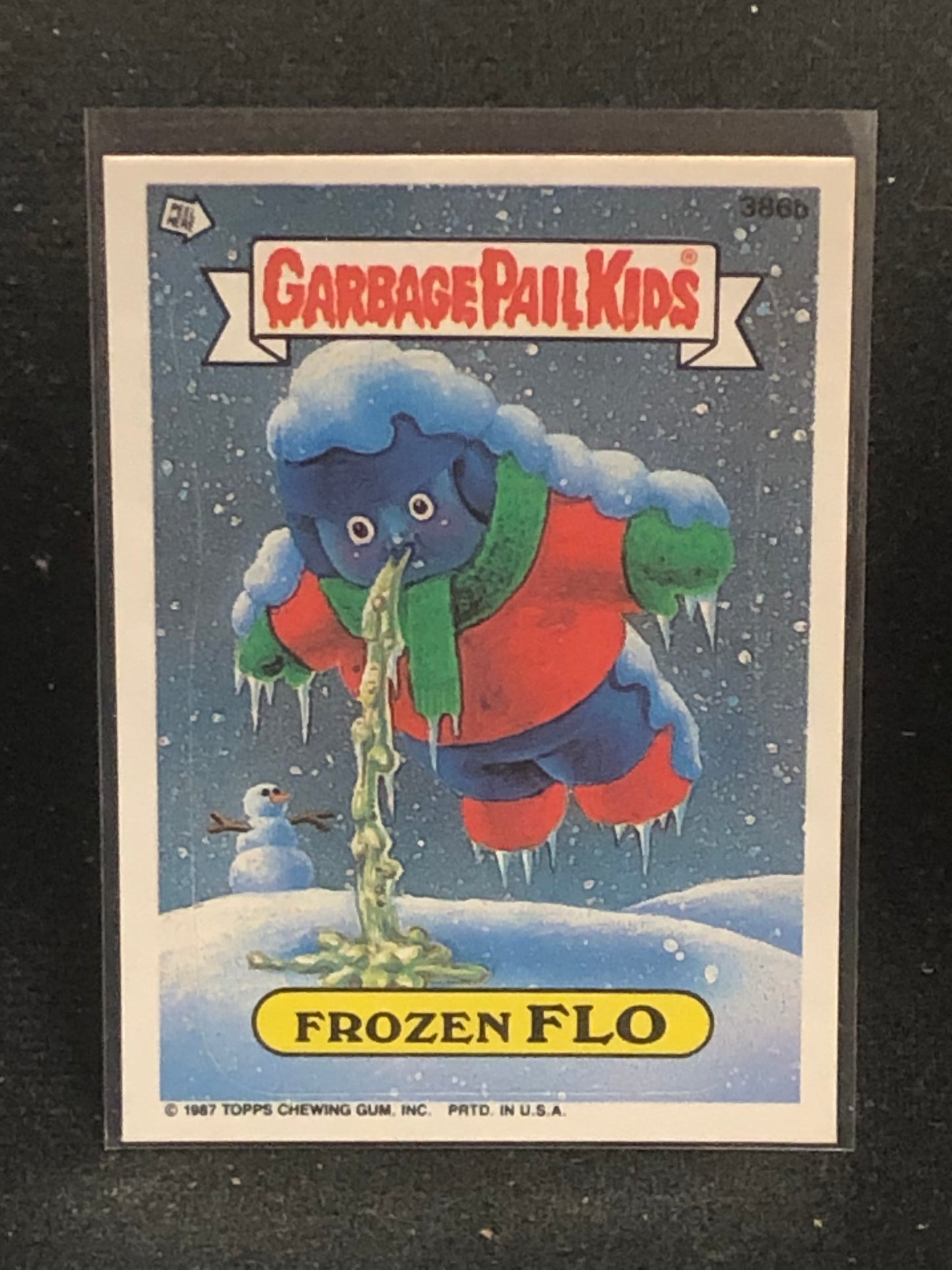 Garbage Pail Kids Original Series 10 (os10) 386b Frozen Flo