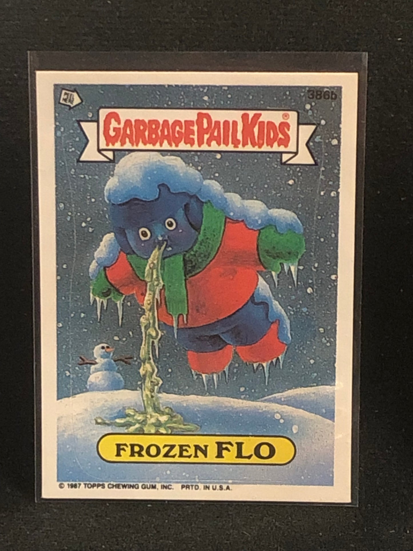 Garbage Pail Kids Original Series 10 (os10) 386b Frozen Flo