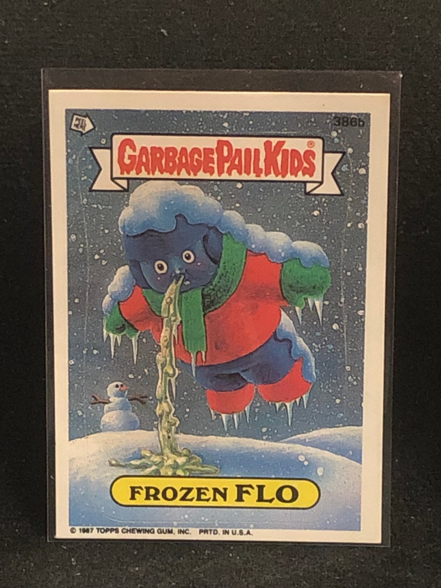 Garbage Pail Kids Original Series 10 (os10) 386b Frozen Flo