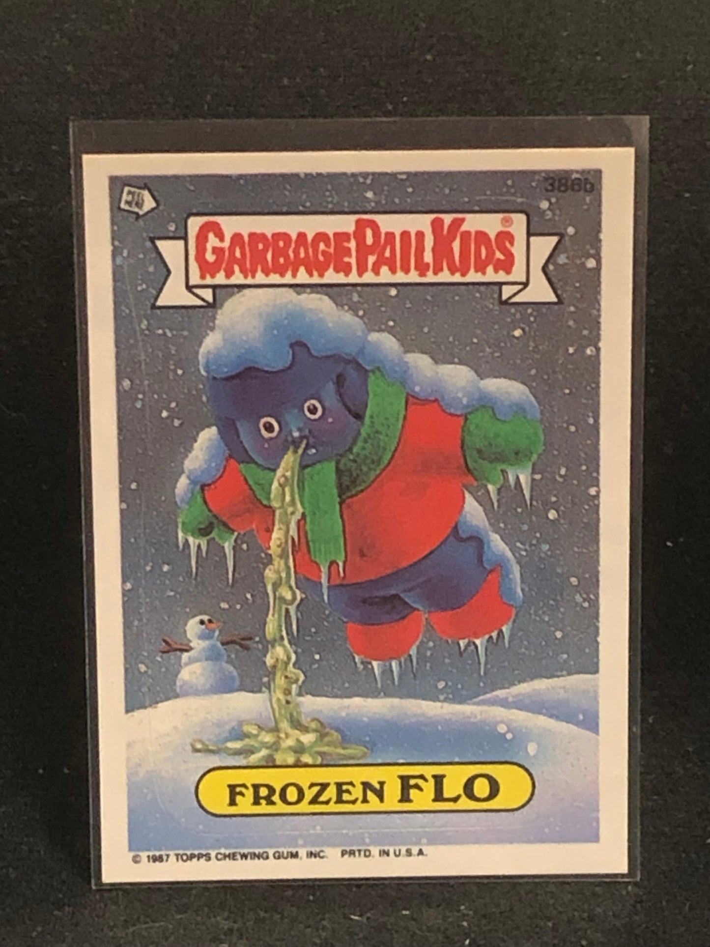 Garbage Pail Kids Original Series 10 (os10) 386b Frozen Flo