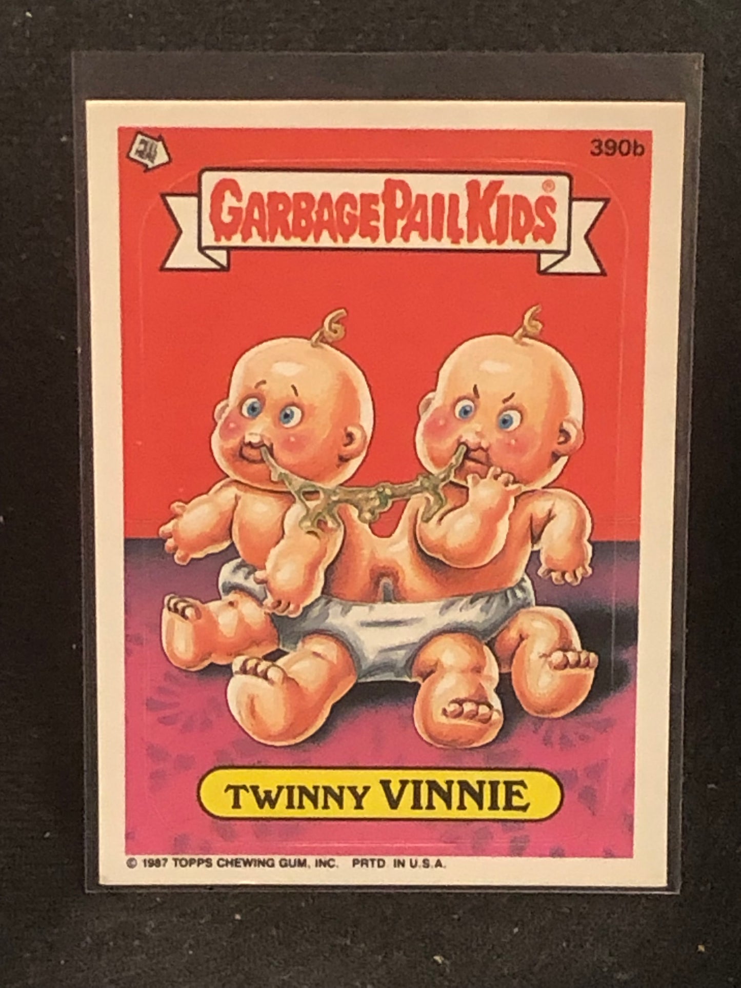 Garbage Pail Kids Original Series 10 (os10) 390b Twinny Vinnie