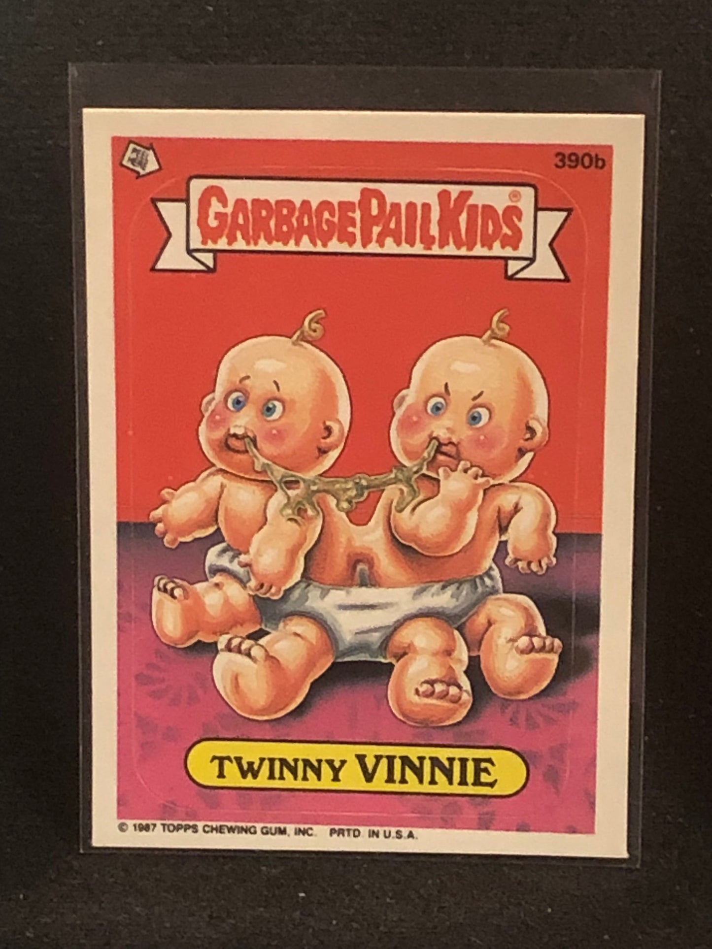 Garbage Pail Kids Original Series 10 (os10) 390b Twinny Vinnie