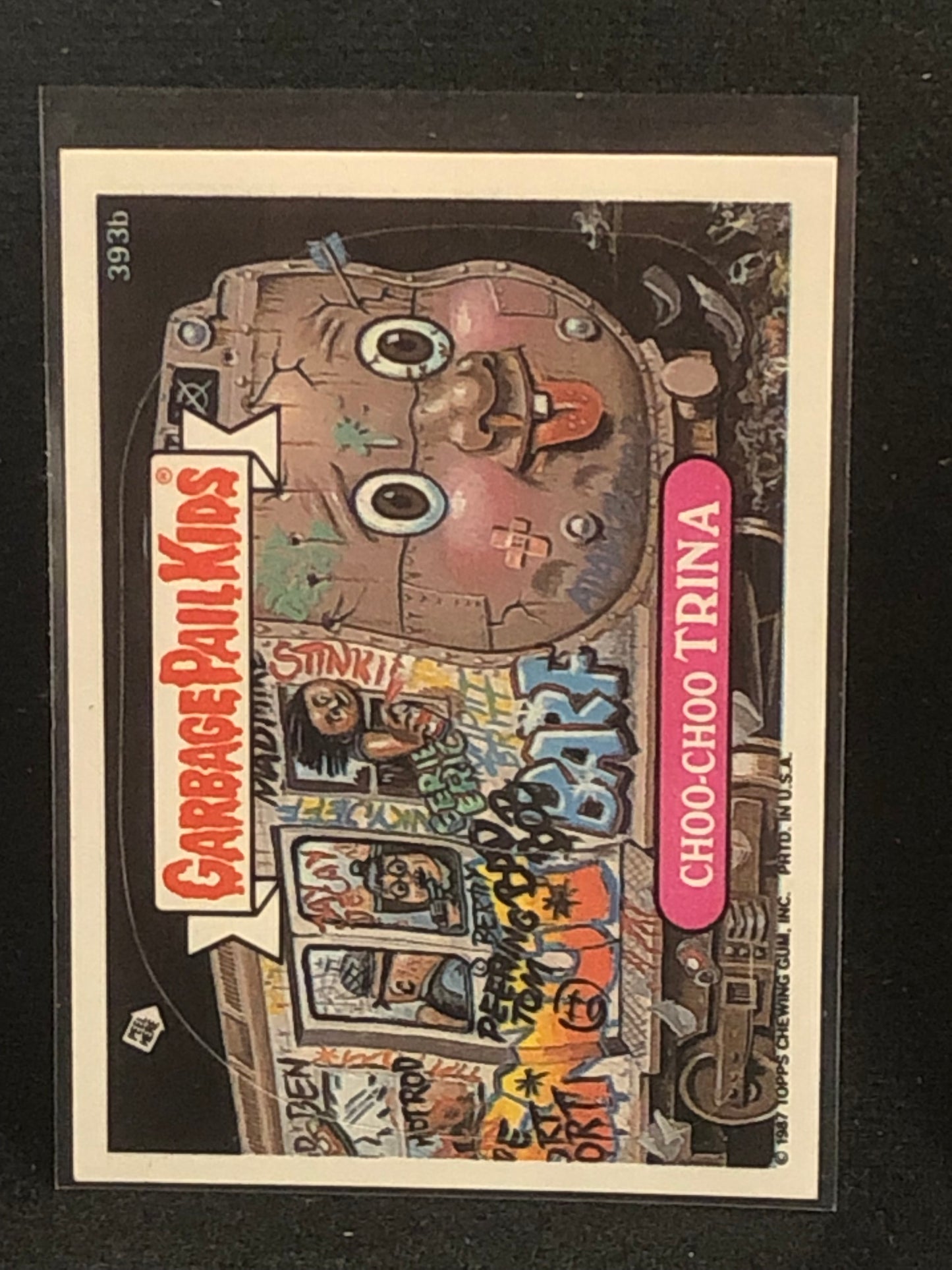 Garbage Pail Kids Original Series 10 (os10) 393b Choo Choo Trina