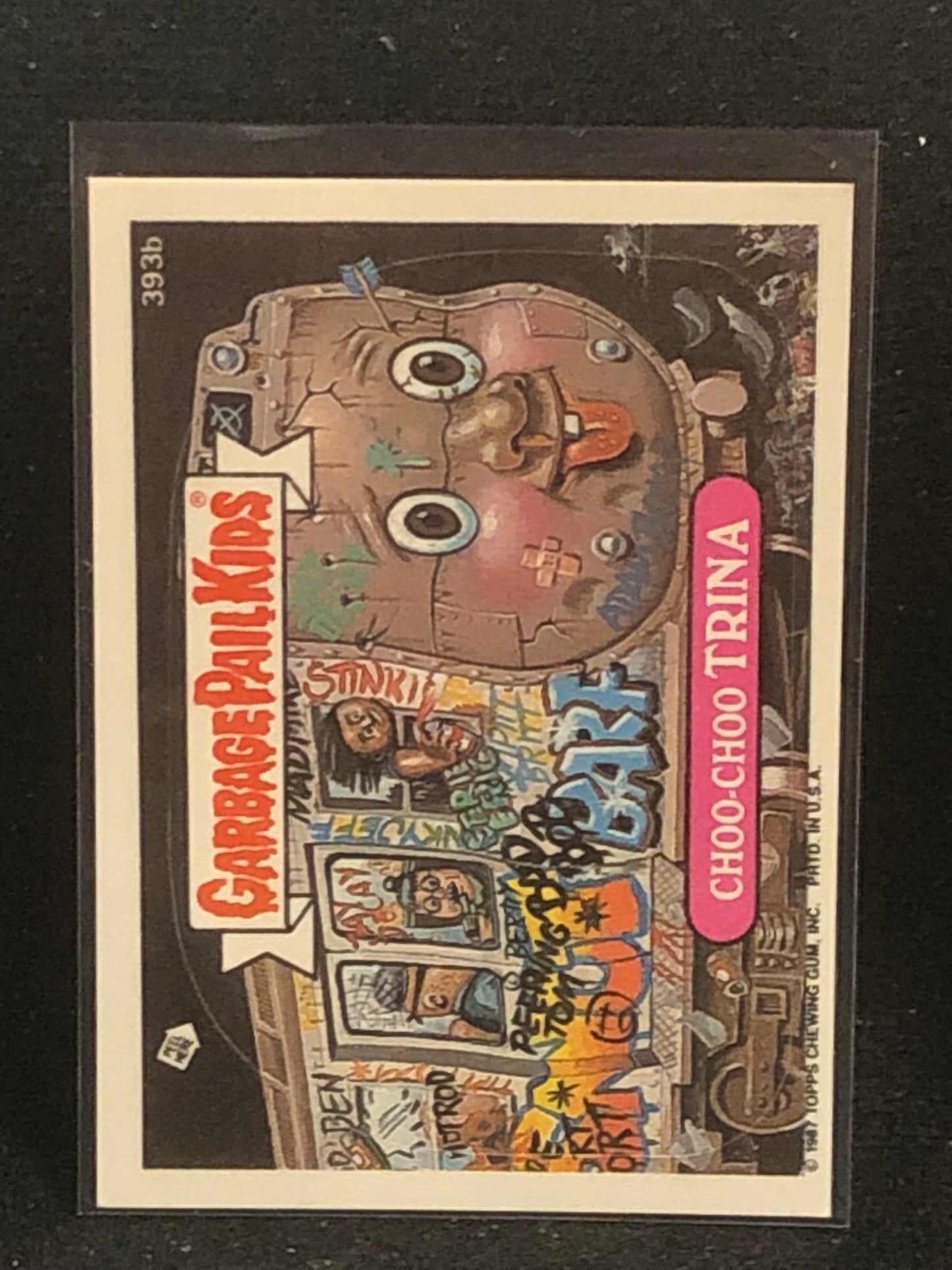 Garbage Pail Kids Original Series 10 (os10) 393b Choo Choo Trina