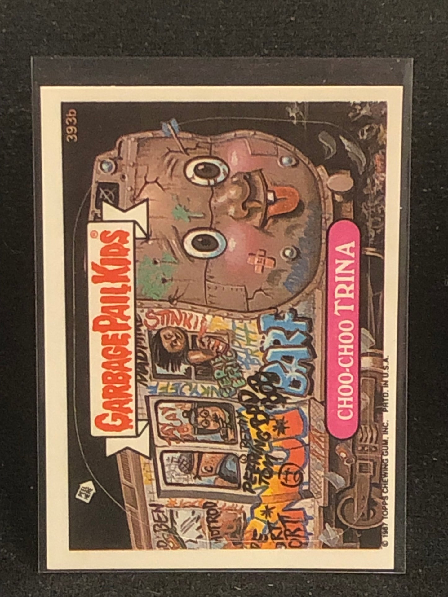 Garbage Pail Kids Original Series 10 (os10) 393b Choo Choo Trina
