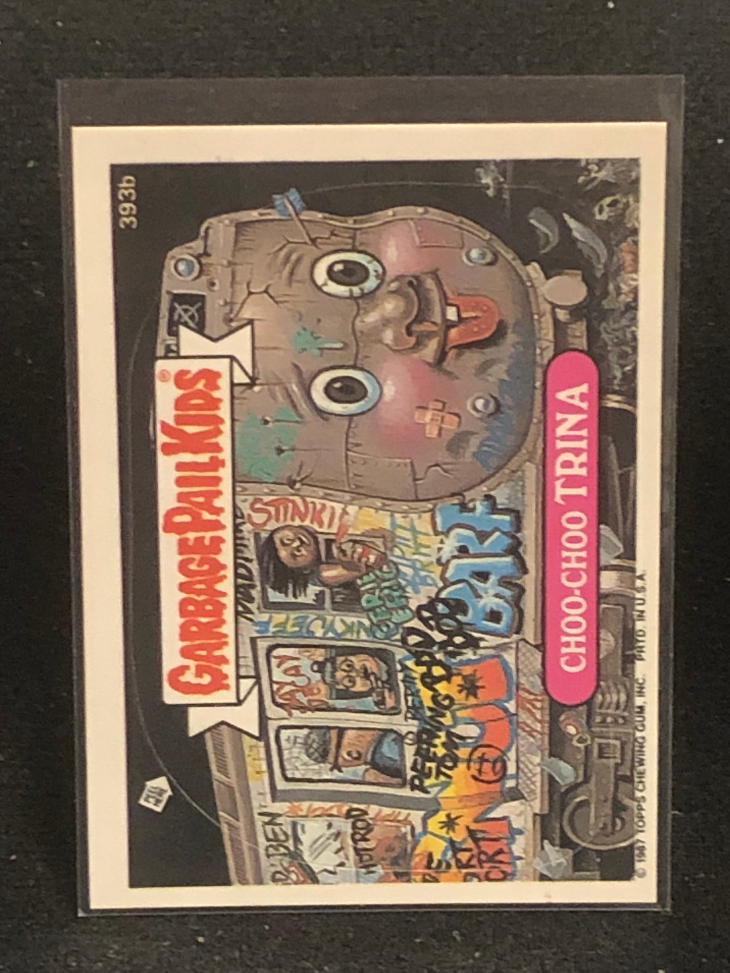 Garbage Pail Kids Original Series 10 (os10) 393b Choo Choo Trina