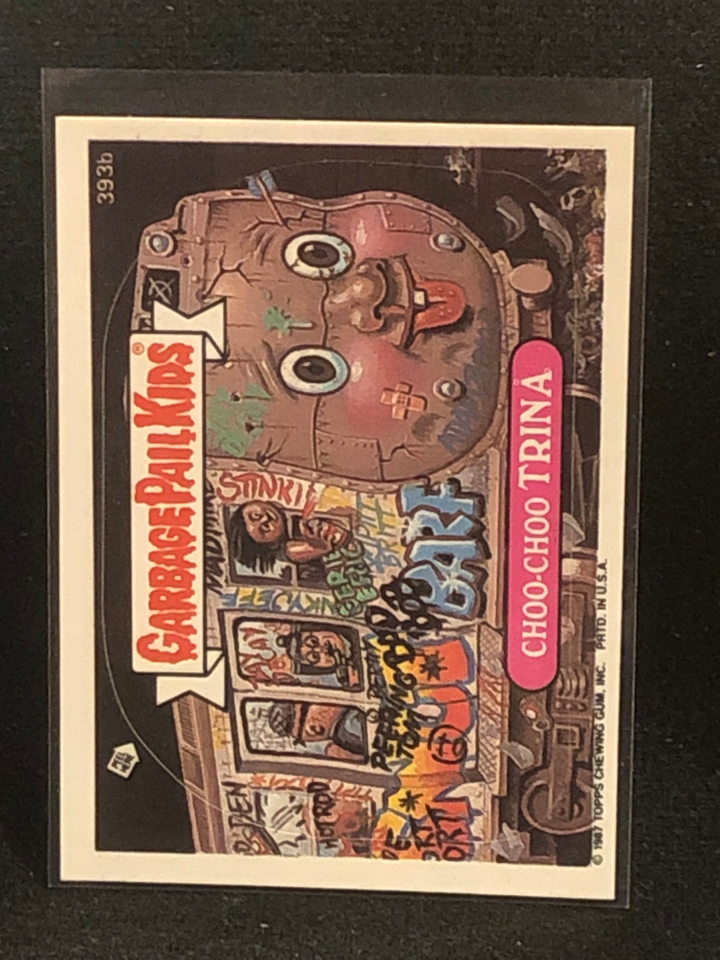 Garbage Pail Kids Original Series 10 (os10) 393b Choo Choo Trina