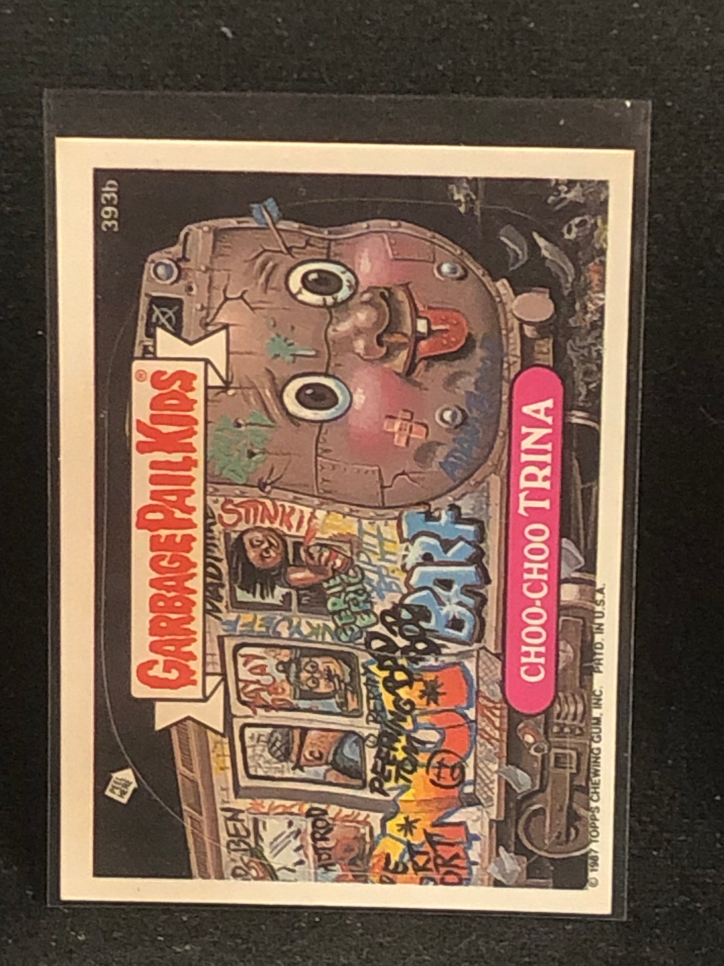 Garbage Pail Kids Original Series 10 (os10) 393b Choo Choo Trina