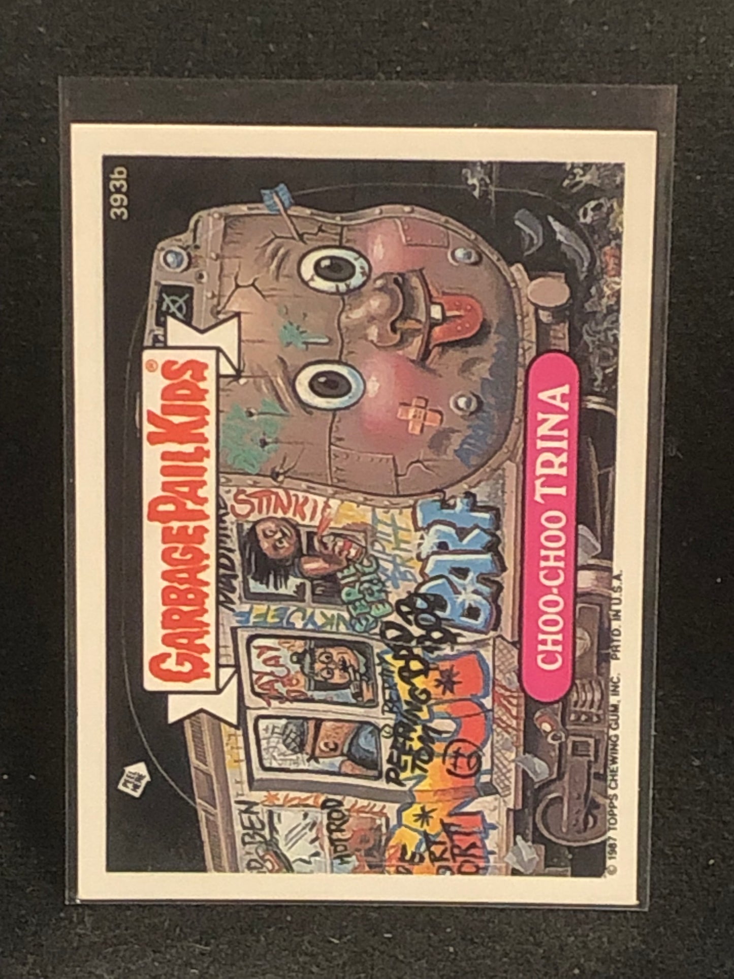 Garbage Pail Kids Original Series 10 (os10) 393b Choo Choo Trina