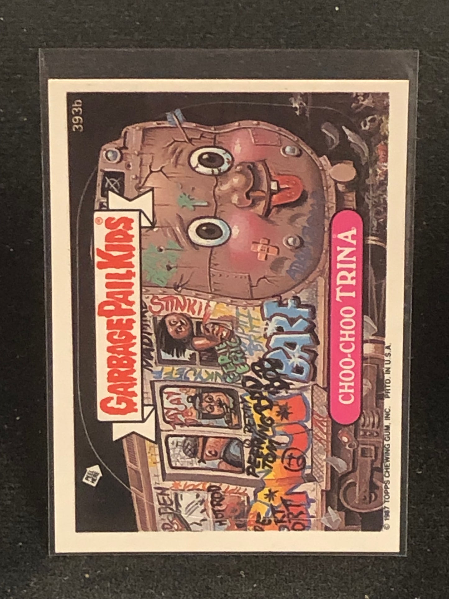Garbage Pail Kids Original Series 10 (os10) 393b Choo Choo Trina