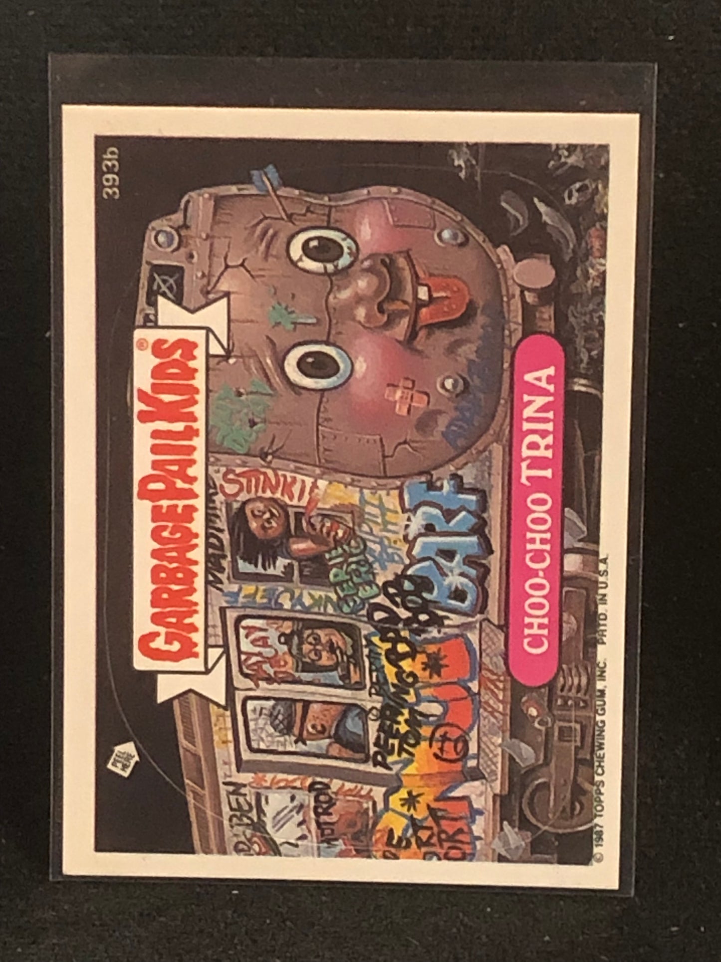 Garbage Pail Kids Original Series 10 (os10) 393b Choo Choo Trina