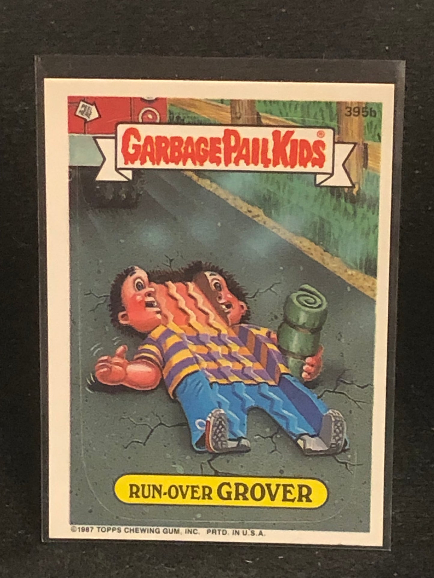 Garbage Pail Kids Original Series 10 (os10) 395b Run Over Grover