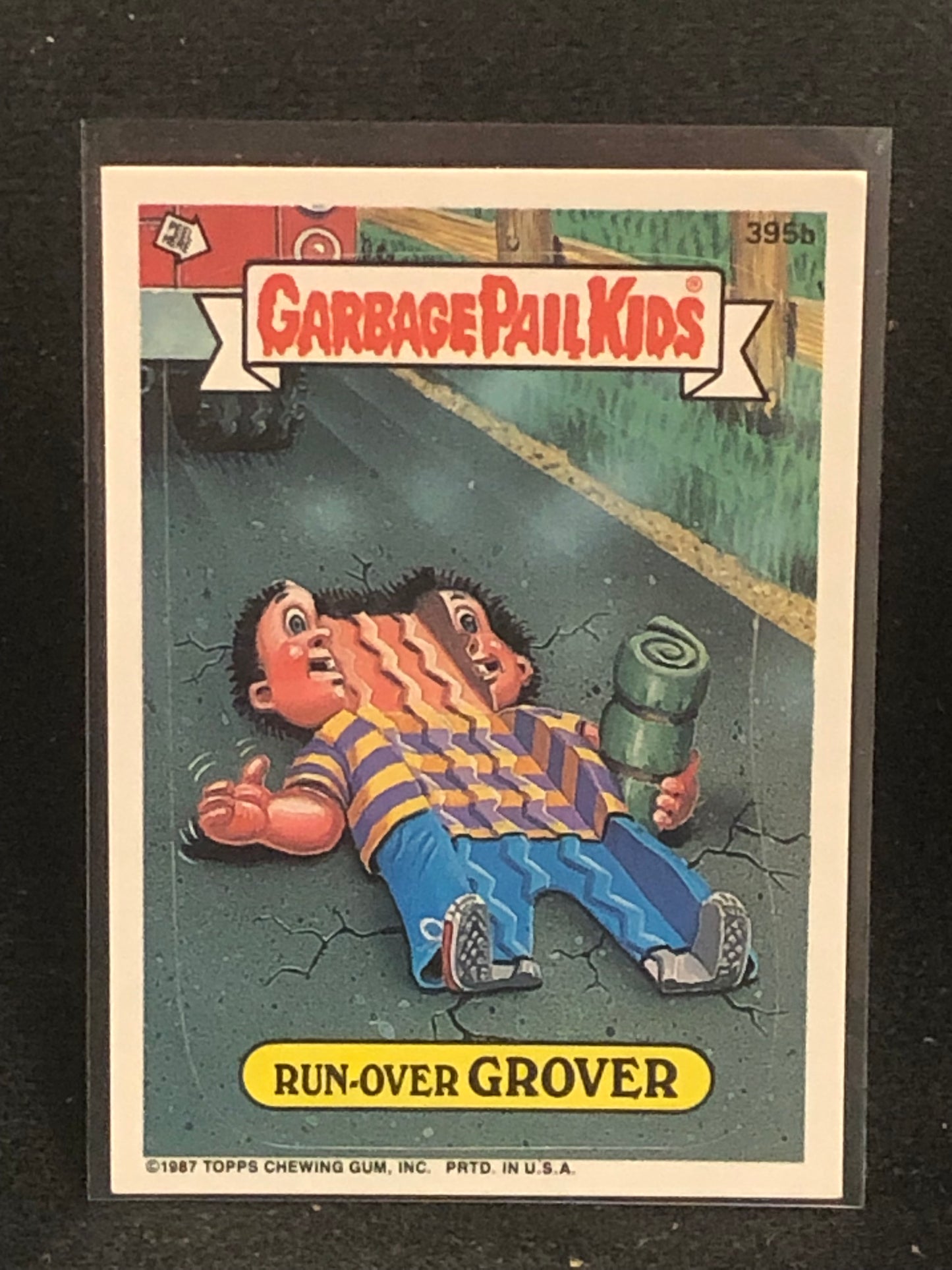 Garbage Pail Kids Original Series 10 (os10) 395b Run Over Grover