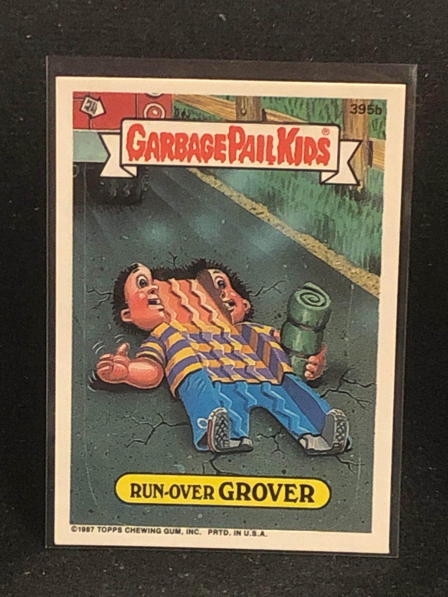 Garbage Pail Kids Original Series 10 (os10) 395b Run Over Grover
