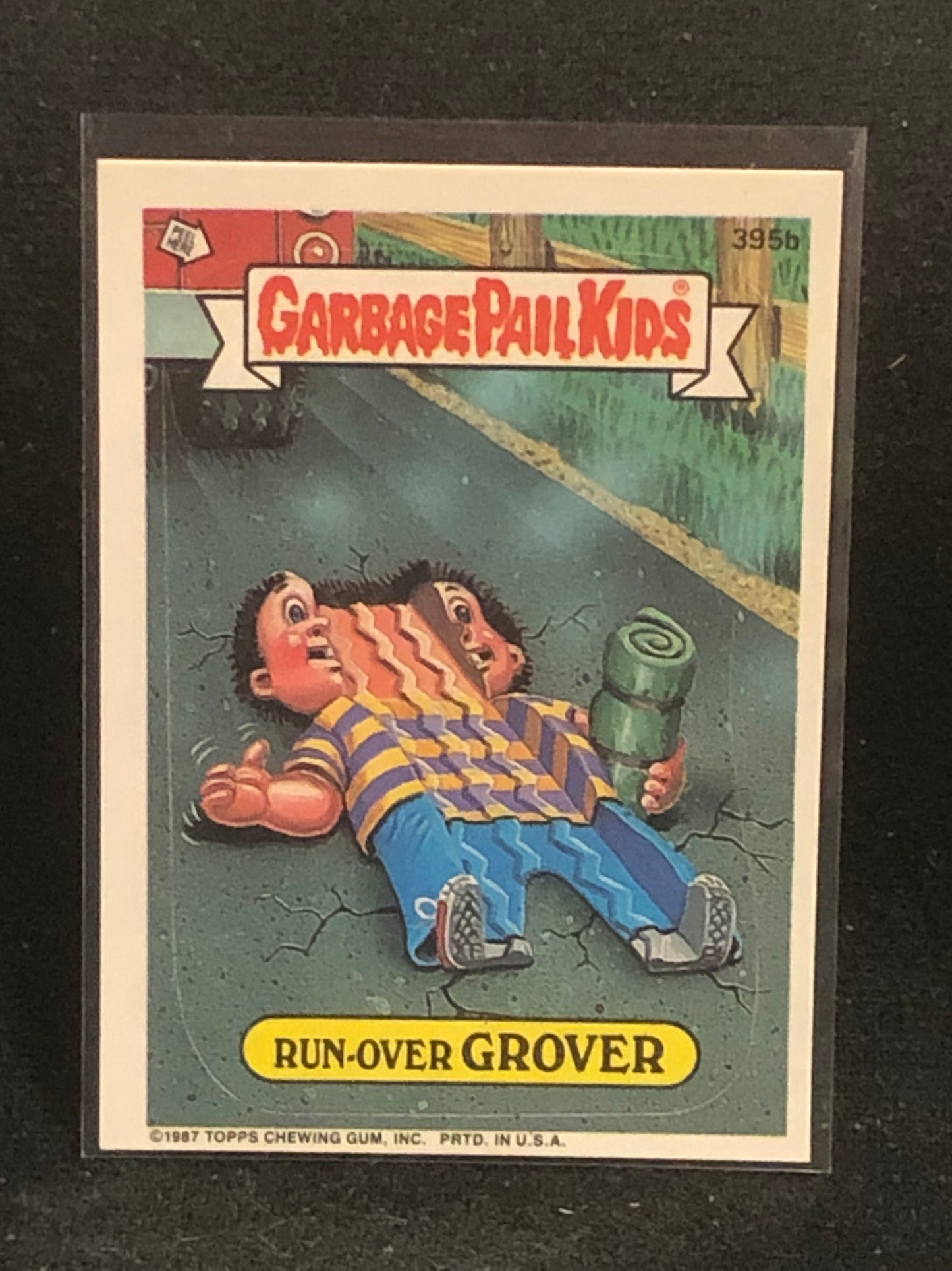 Garbage Pail Kids Original Series 10 (os10) 395b Run Over Grover