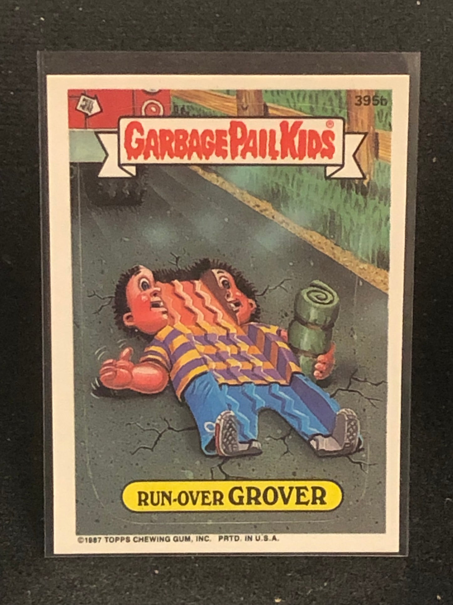 Garbage Pail Kids Original Series 10 (os10) 395b Run Over Grover