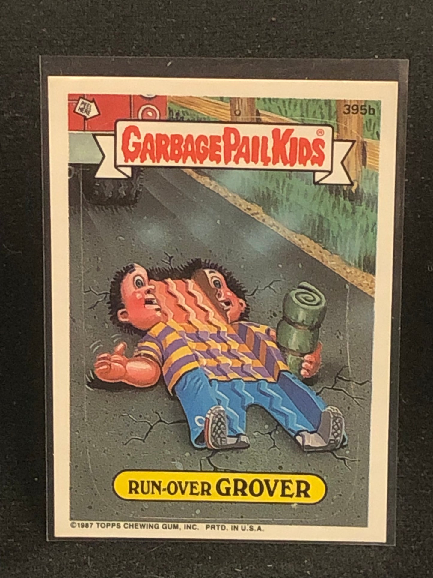 Garbage Pail Kids Original Series 10 (os10) 395b Run Over Grover