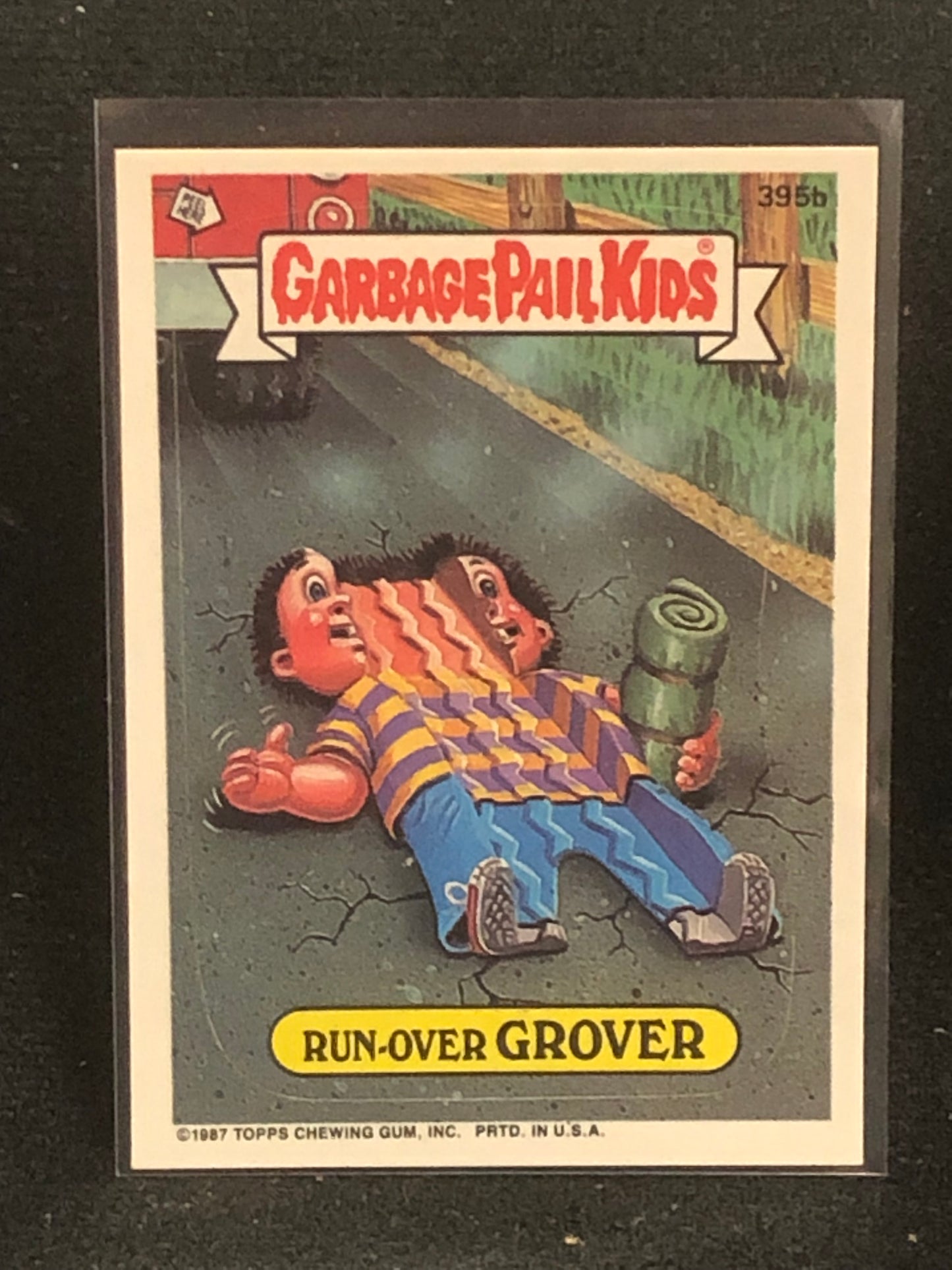 Garbage Pail Kids Original Series 10 (os10) 395b Run Over Grover