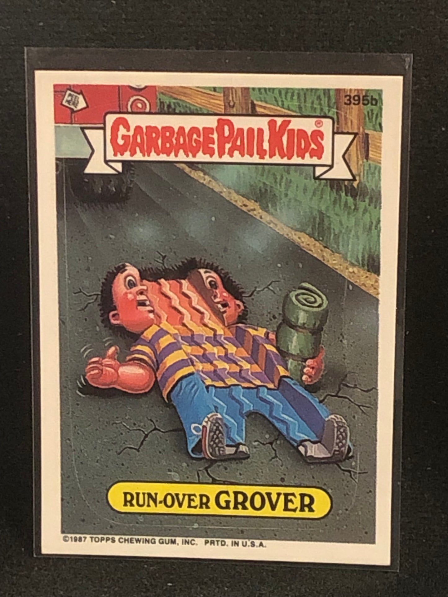 Garbage Pail Kids Original Series 10 (os10) 395b Run Over Grover