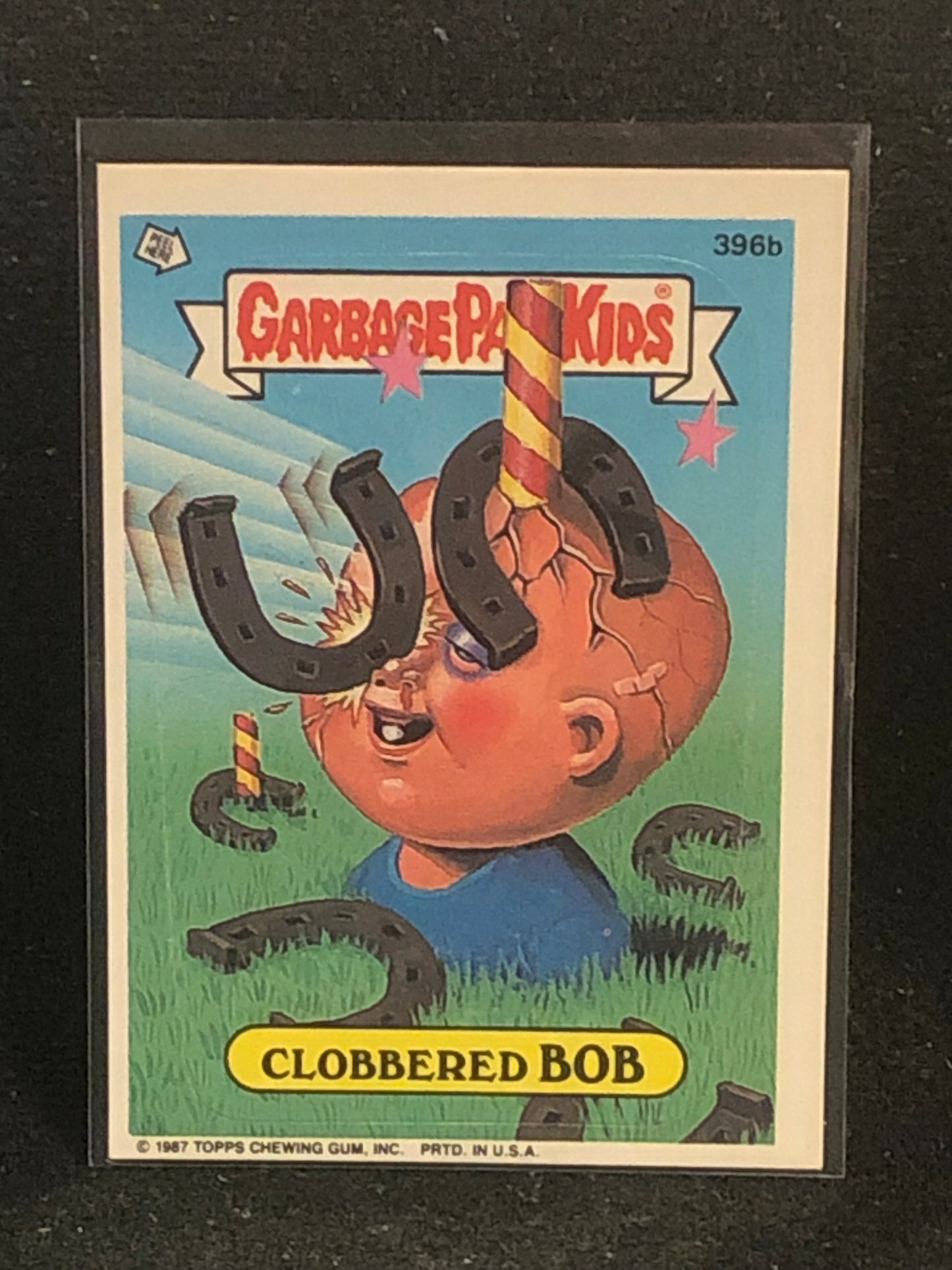 Garbage Pail Kids Original Series 10 (os10) 396b Clobbered Bob