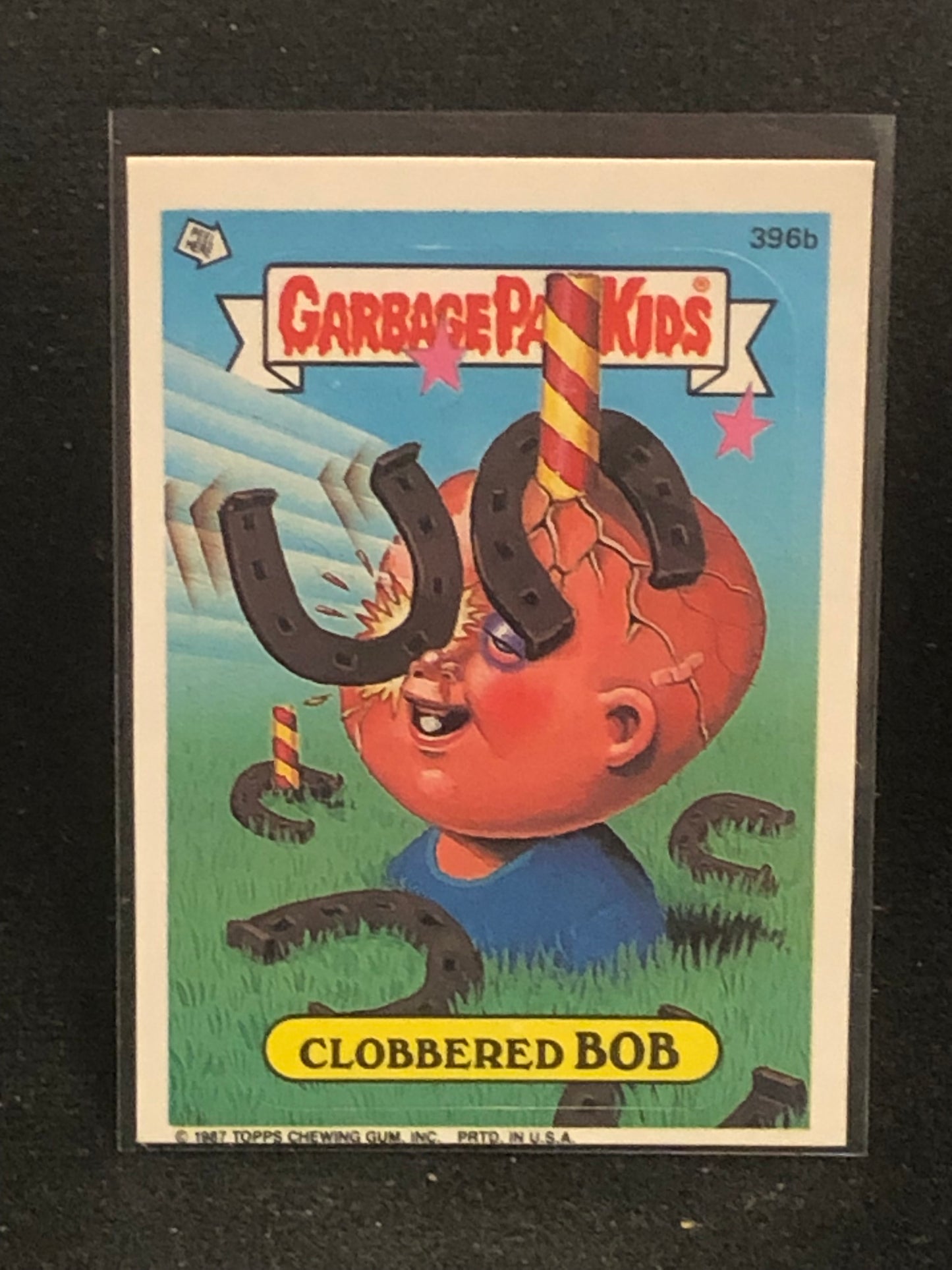 Garbage Pail Kids Original Series 10 (os10) 396b Clobbered Bob