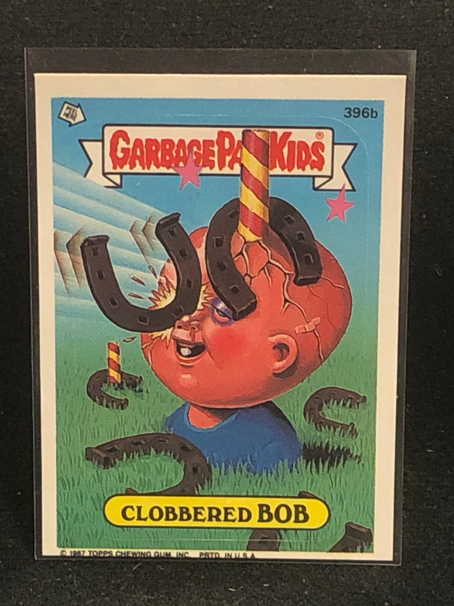 Garbage Pail Kids Original Series 10 (os10) 396b Clobbered Bob