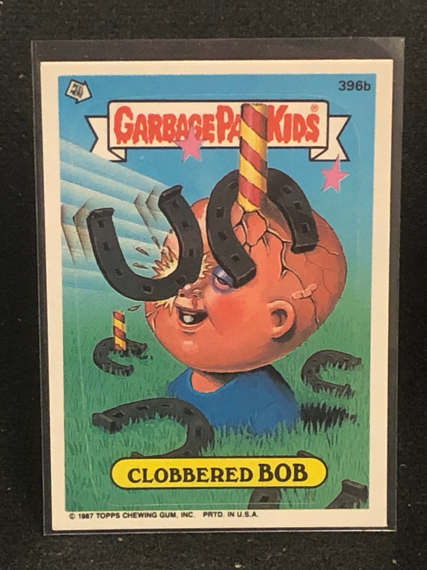 Garbage Pail Kids Original Series 10 (os10) 396b Clobbered Bob