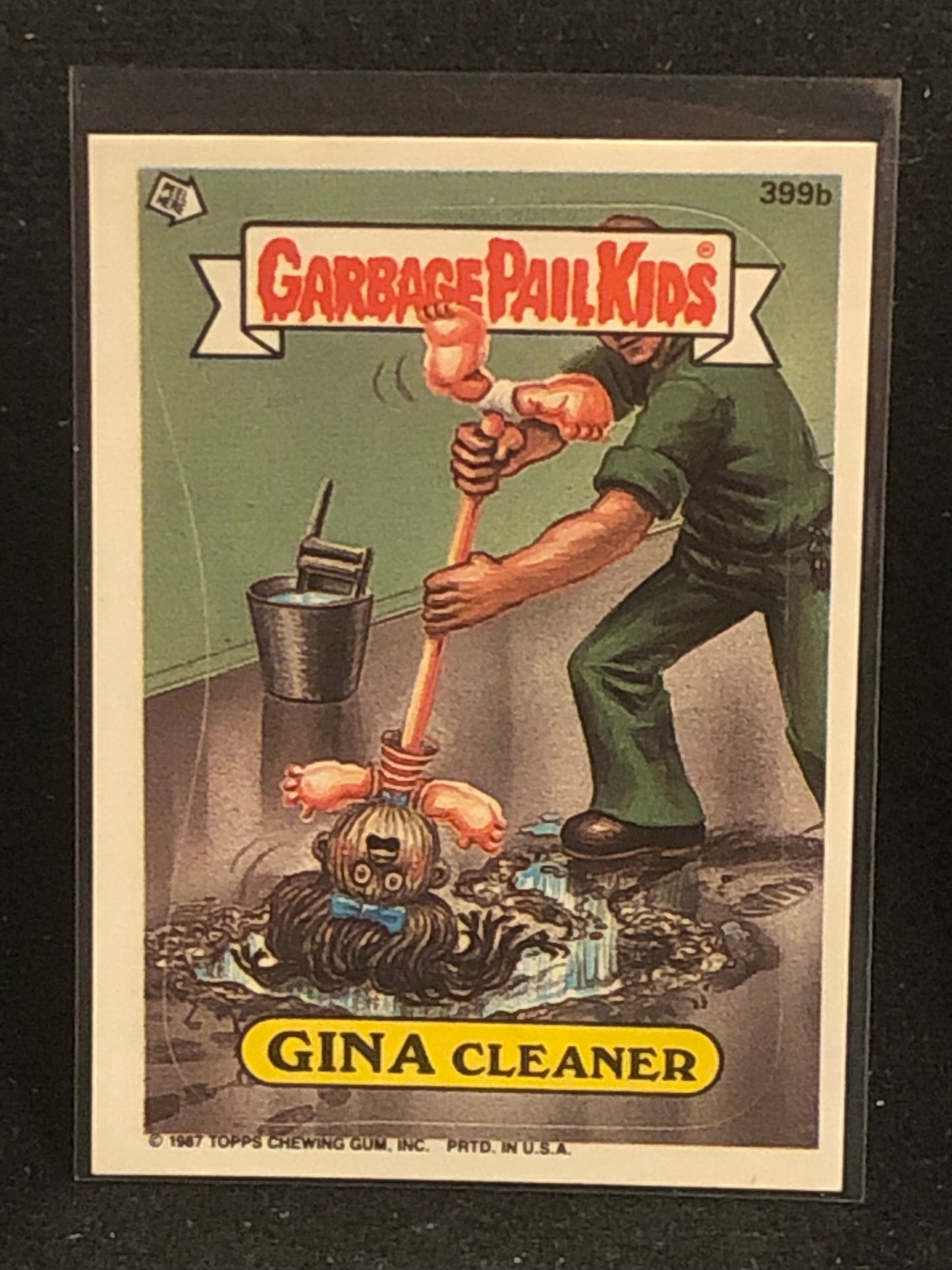 Garbage Pail Kids Original Series 10 (os10) 399b Gina Cleaner
