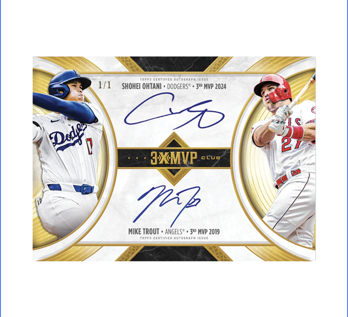 2025 Topps Welcome To The Club 3X MVP Shohei Ohtani Unopened Box