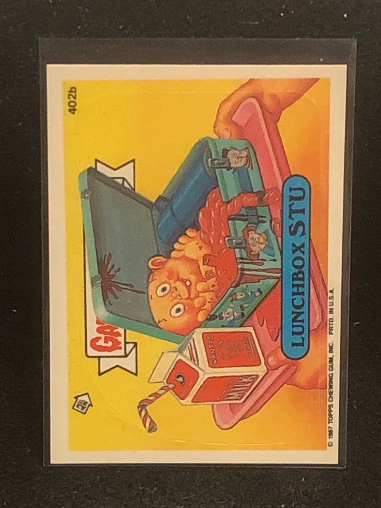 Garbage Pail Kids Original Series 10 (os10) 402b Lunchbox Stu