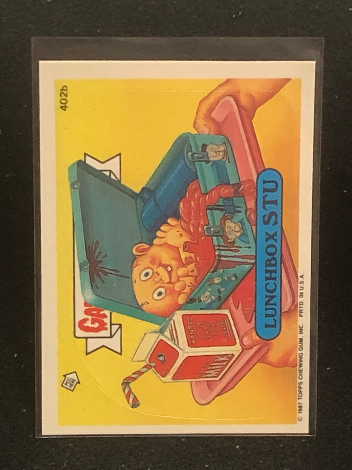 Garbage Pail Kids Original Series 10 (os10) 402b Lunchbox Stu