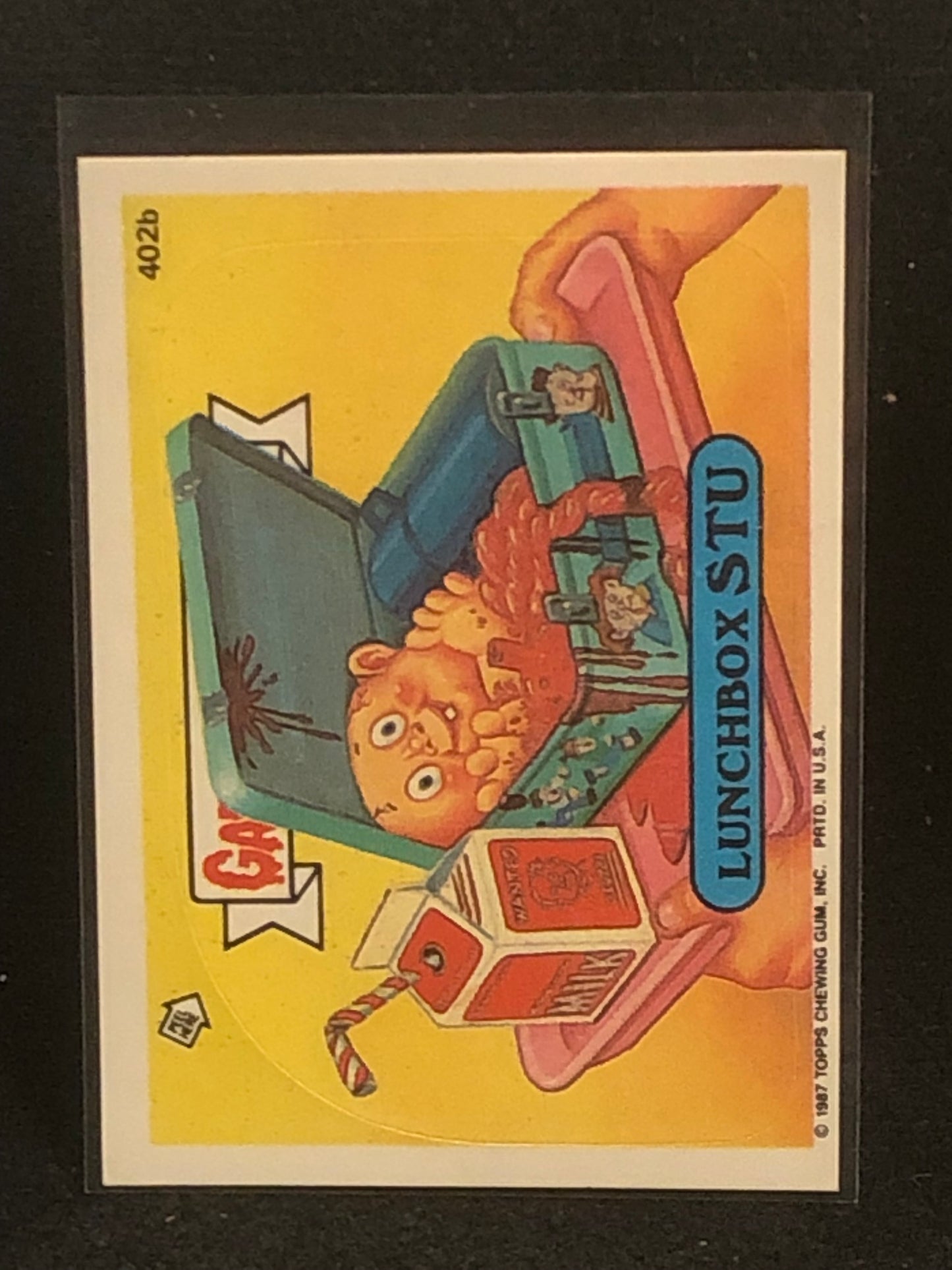 Garbage Pail Kids Original Series 10 (os10) 402b Lunchbox Stu