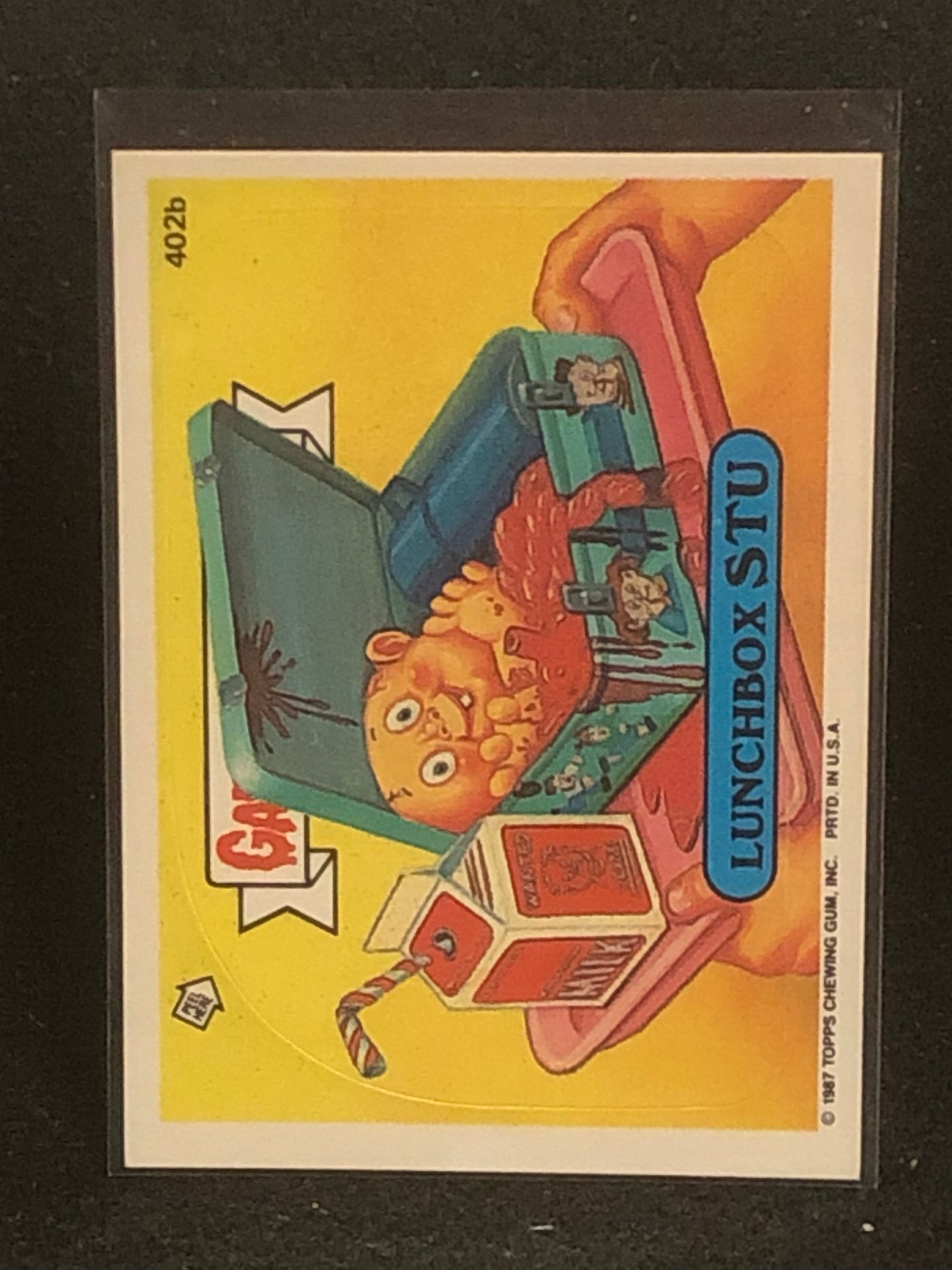 Garbage Pail Kids Original Series 10 (os10) 402b Lunchbox Stu