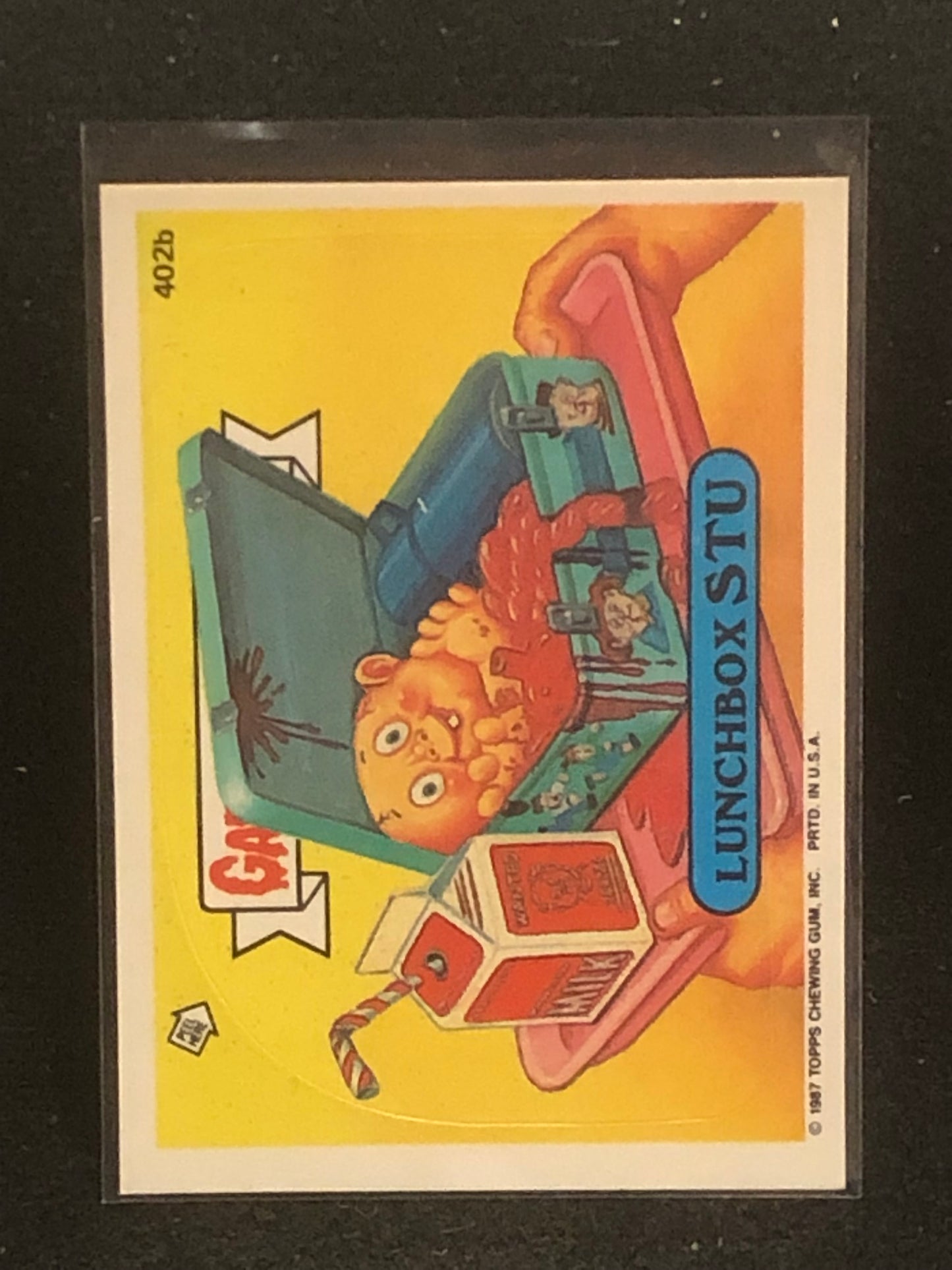 Garbage Pail Kids Original Series 10 (os10) 402b Lunchbox Stu