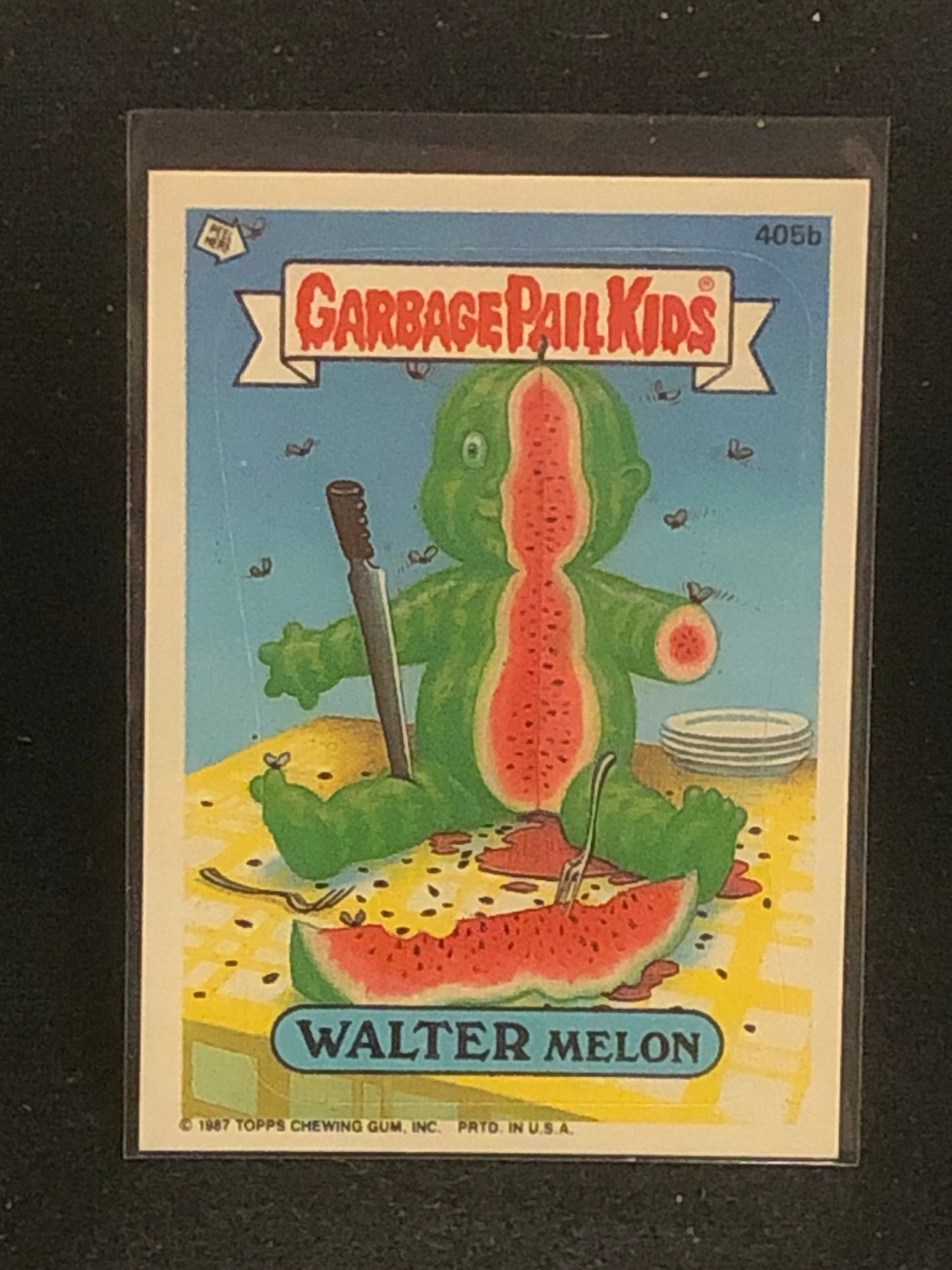 Garbage Pail Kids Original Series 10 (os10) 405b Walter Melon