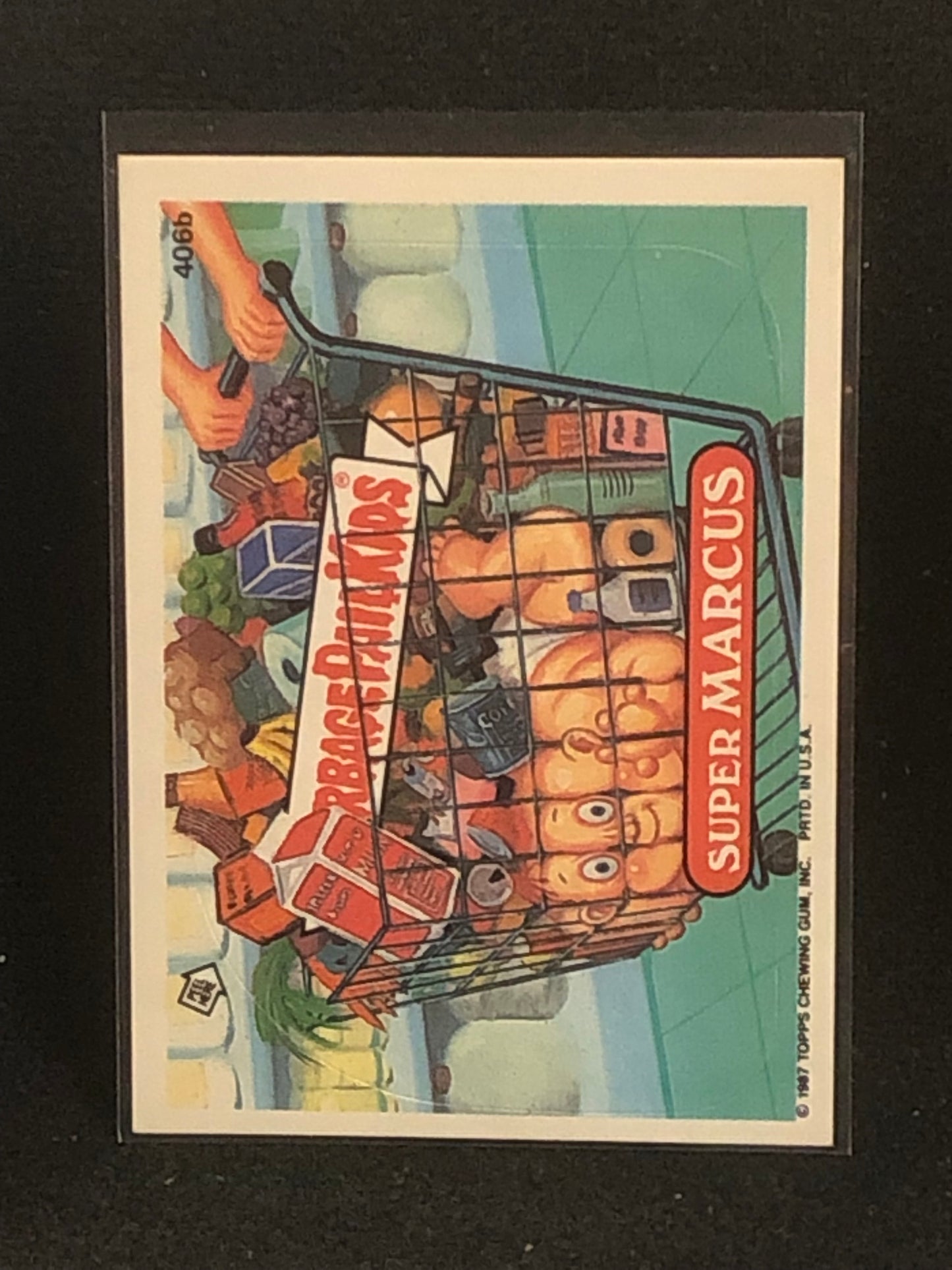 Garbage Pail Kids Original Series 10 (os10) 406b Super Marcus