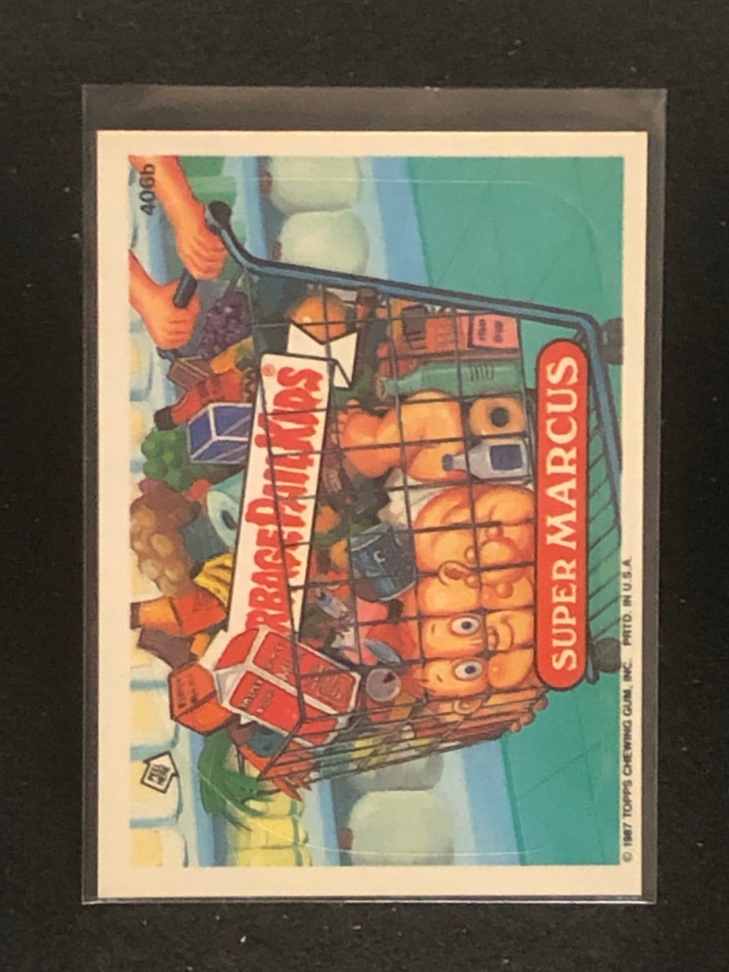 Garbage Pail Kids Original Series 10 (os10) 406b Super Marcus