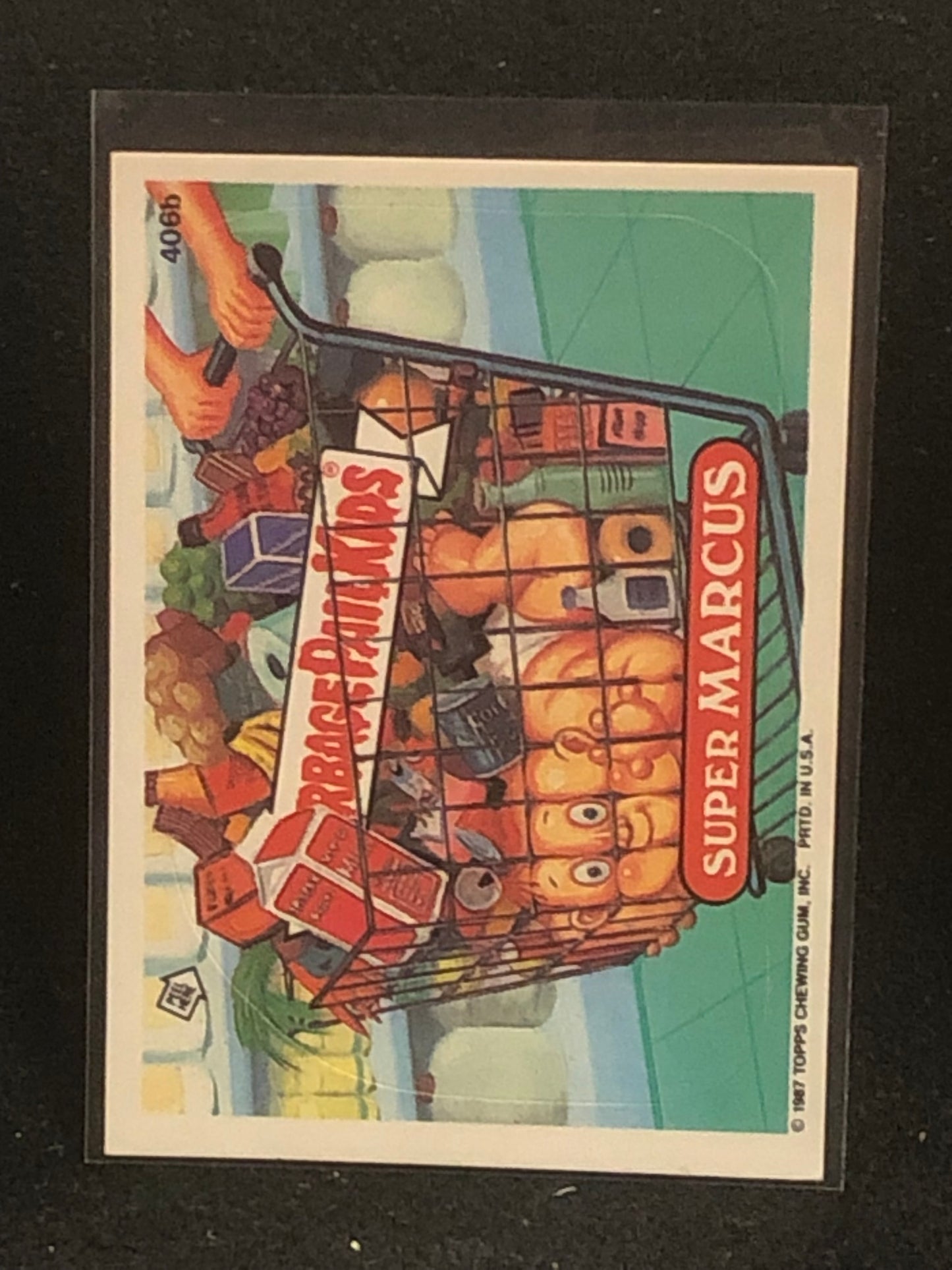 Garbage Pail Kids Original Series 10 (os10) 406b Super Marcus