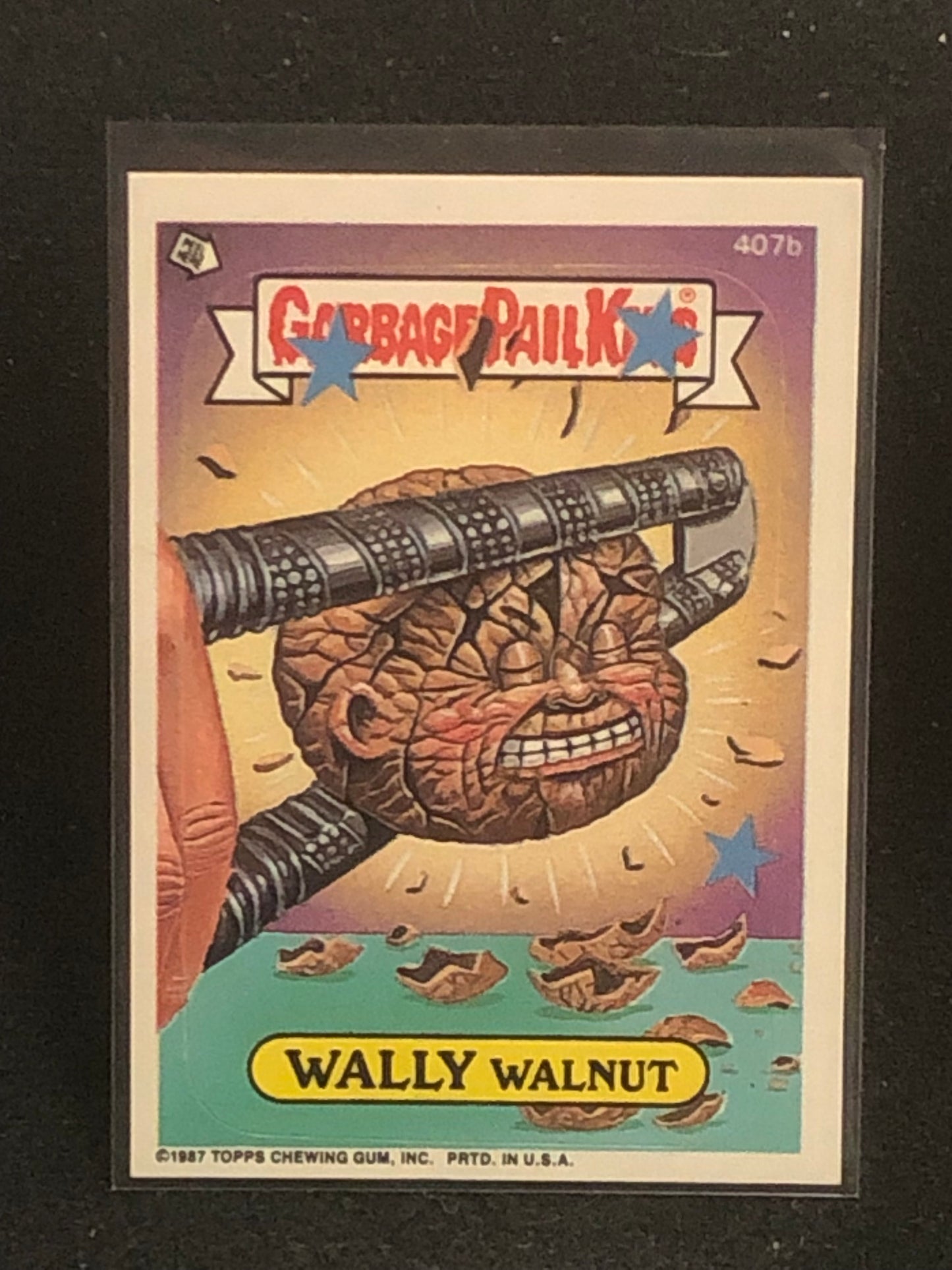 Garbage Pail Kids Original Series 10 (os10) 407b Wally Walnut